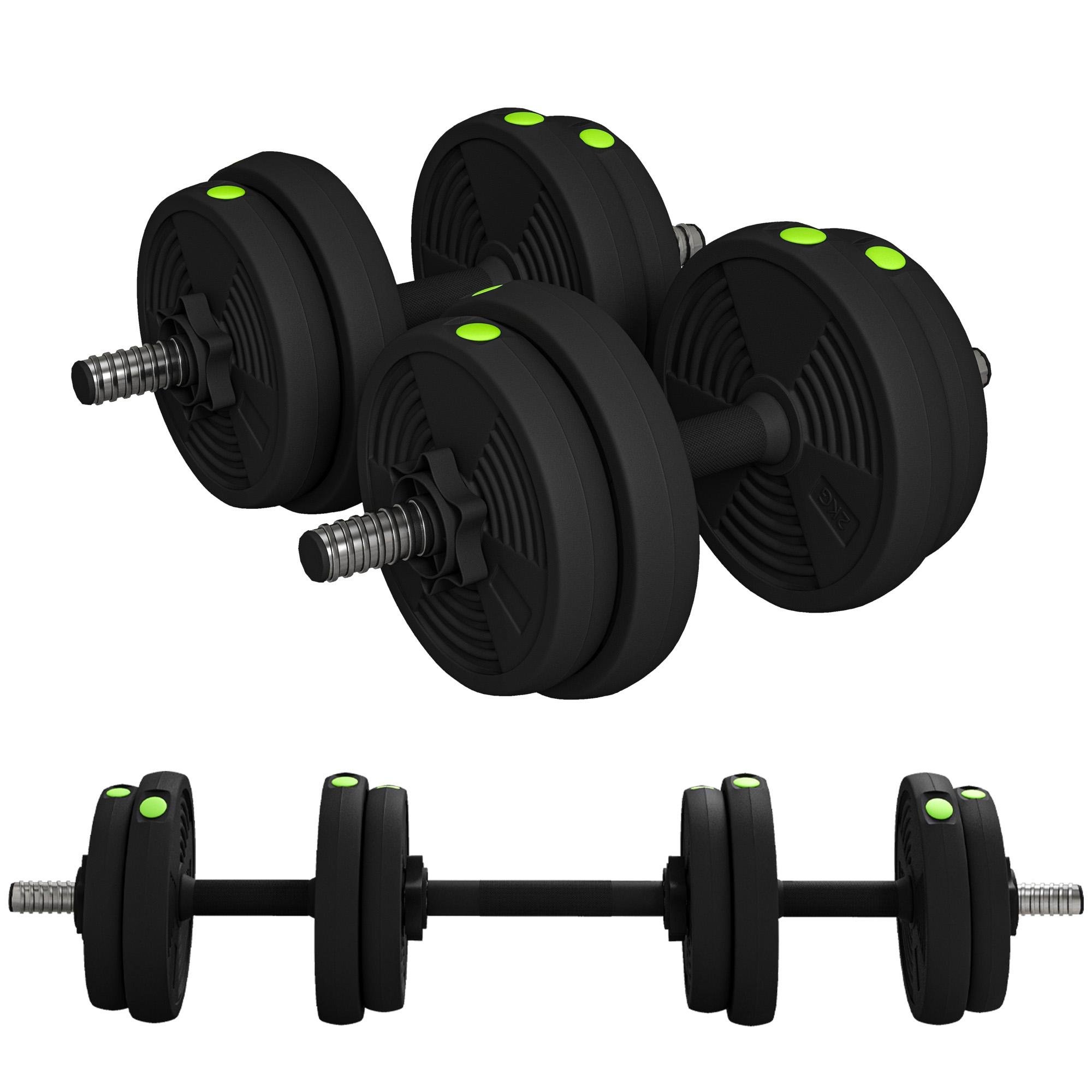 33 lbs 2-in-1 Weight Set with Adjustable Plates