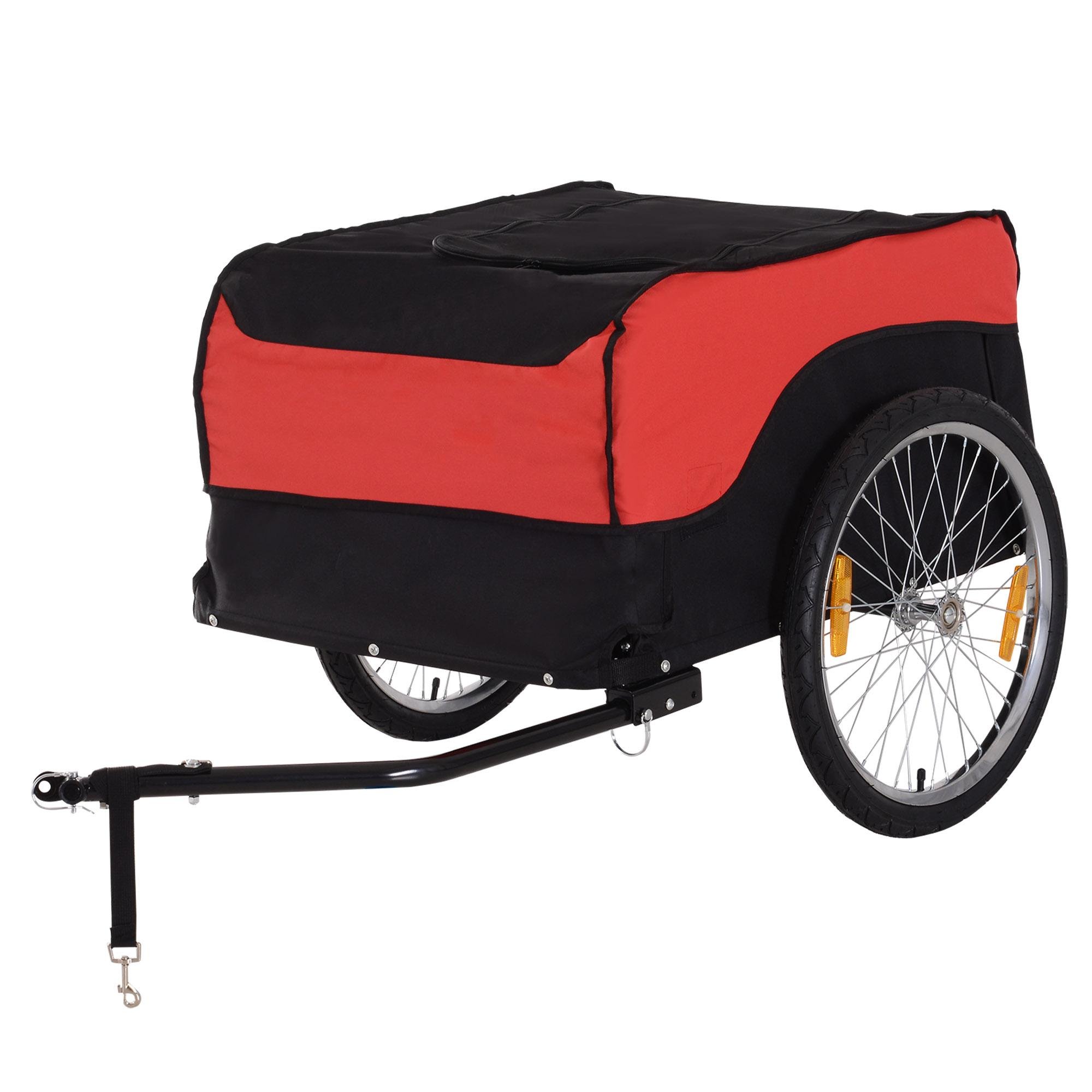 88 lb Bike Cargo Trailer with Removable Cover