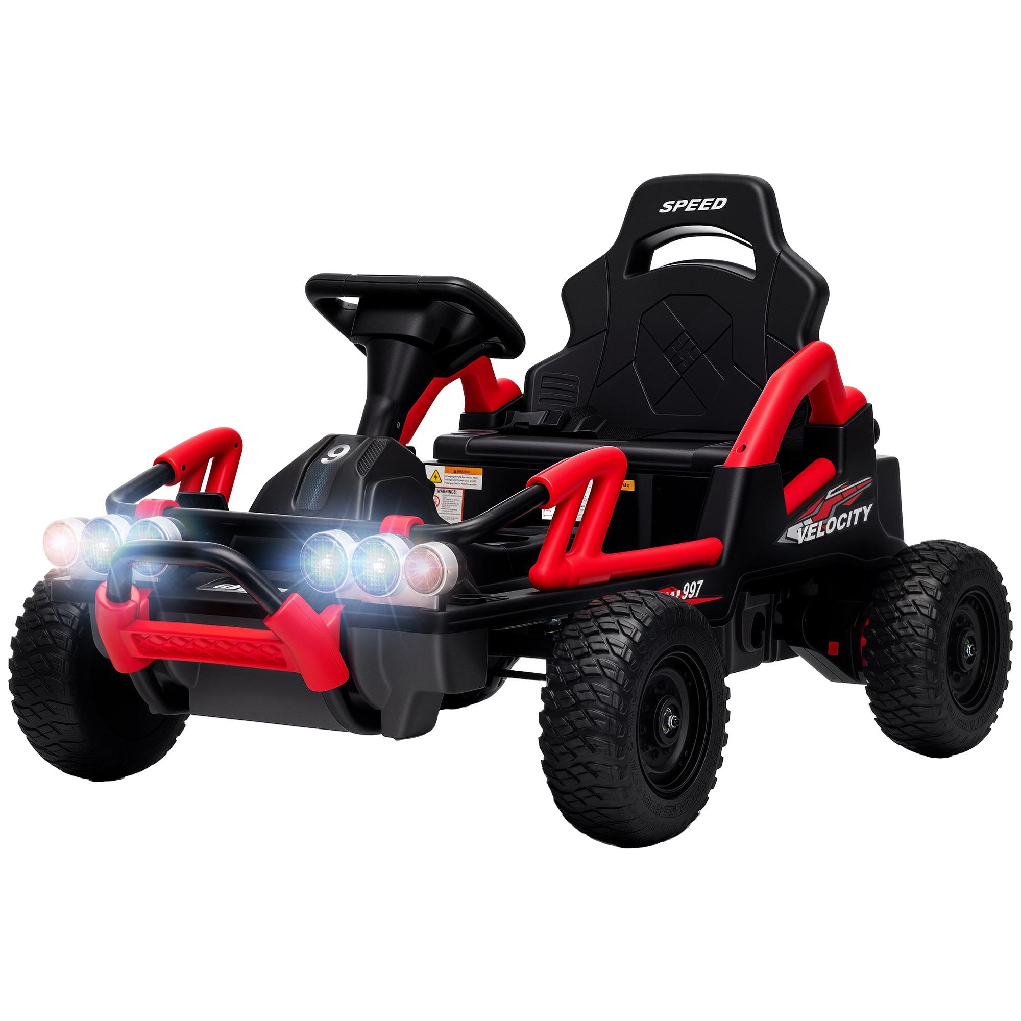 Black 24V Kids Electric Car with Parent Remote Control