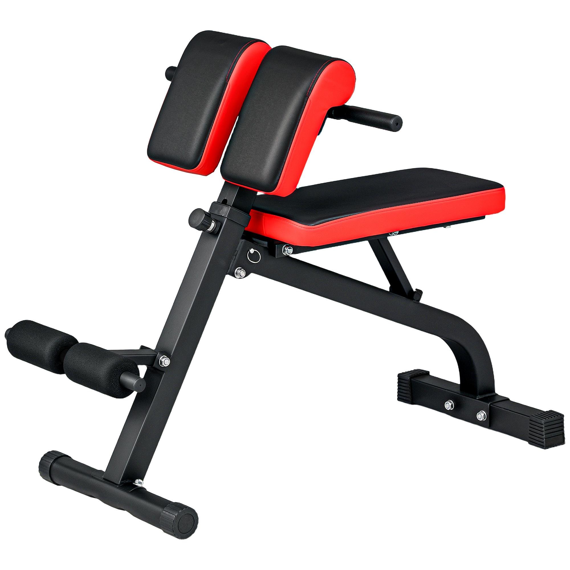 Black Roman Chair Weight Bench, 660 lb Foldable