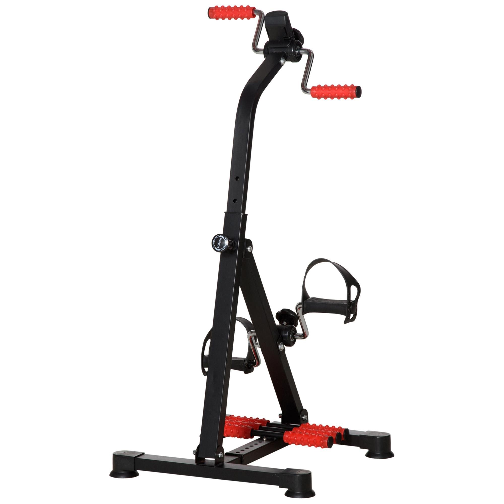 Red Seated Pedal Exerciser with LCD Display
