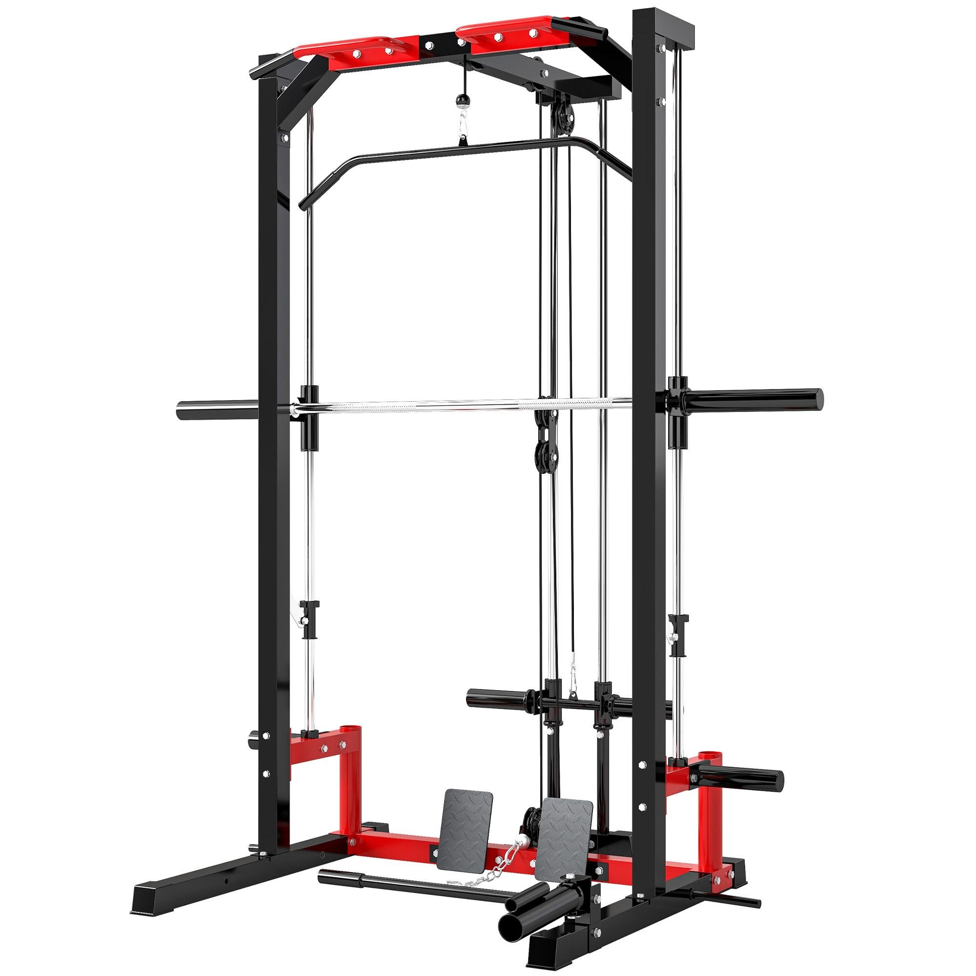 Steel Power Rack with Pulley for Home Strength Training