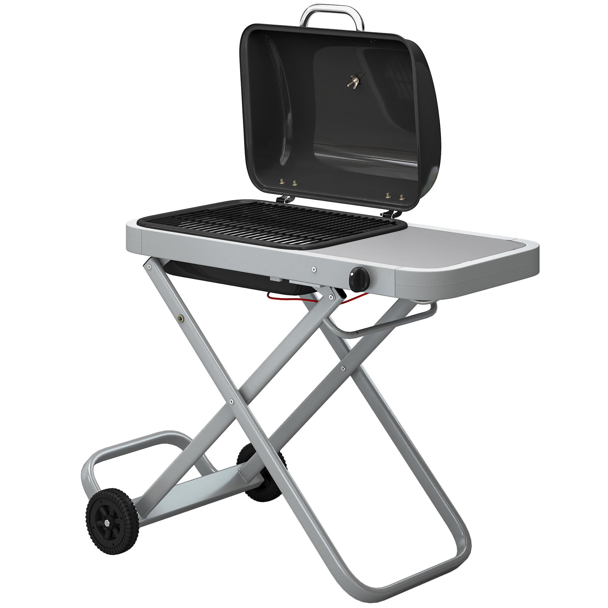 Folding Suitcase Propane Grill with 279 sq. in. Grate