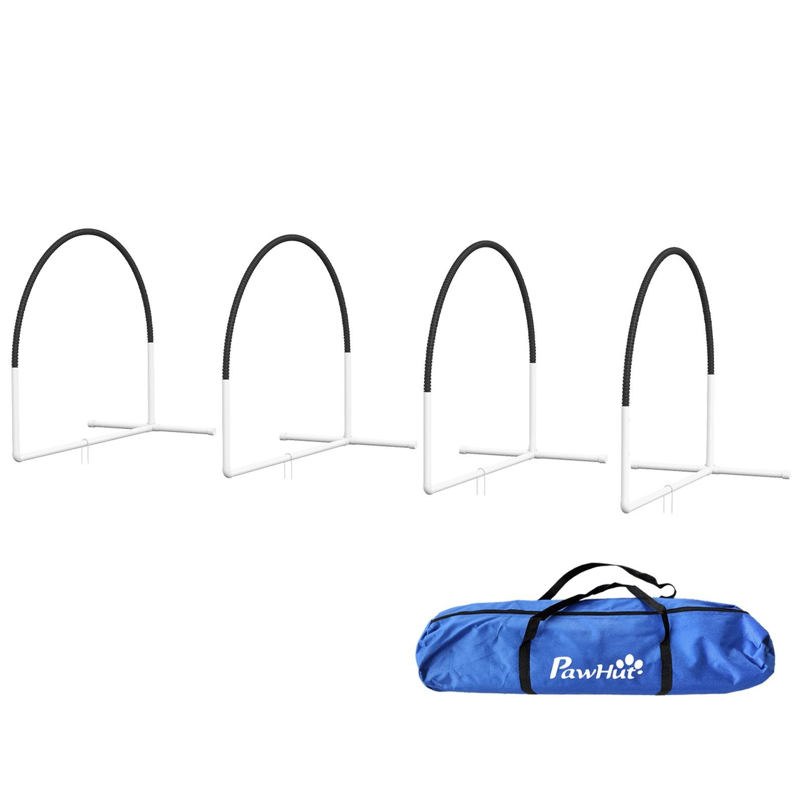 Black Dog Agility Equipment with Carry Bag, 89 x 69 x 99 cm