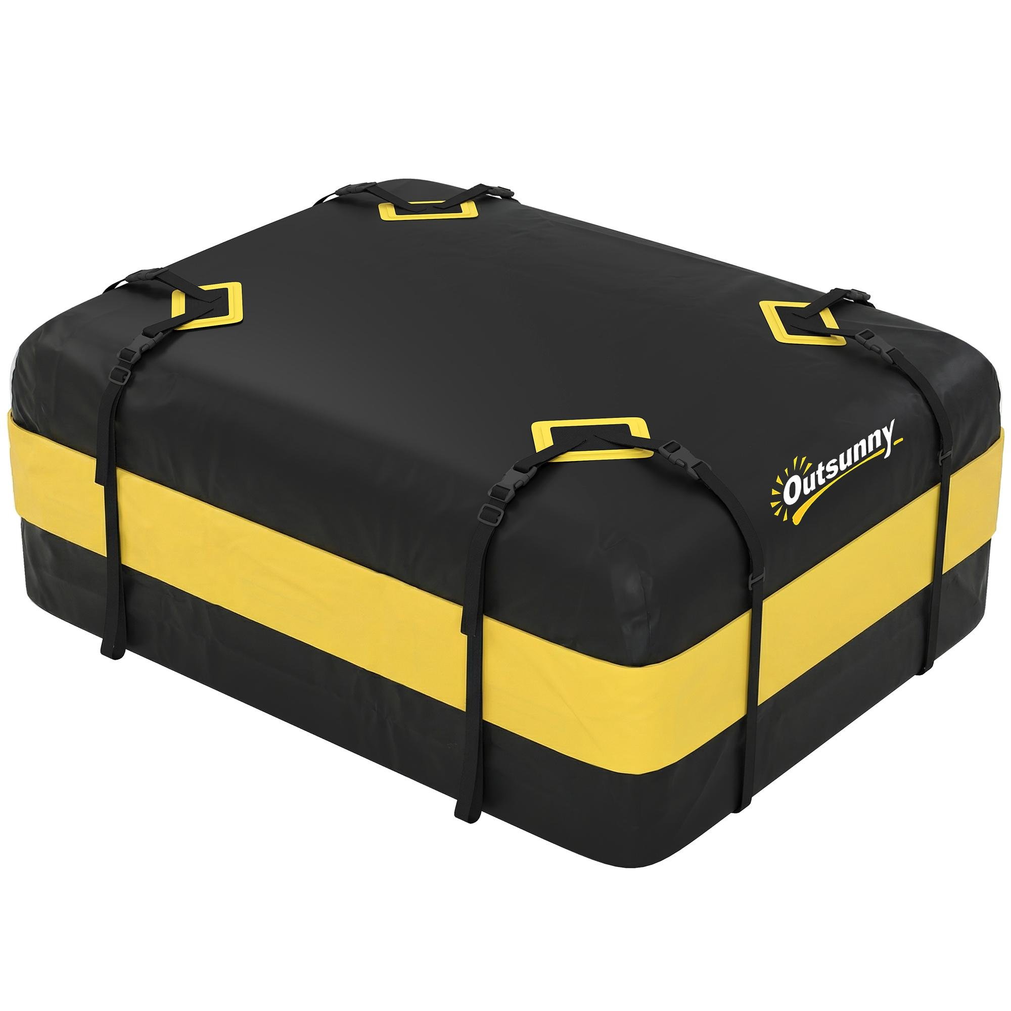 Yellow Soft Roof Cargo Bag, 15 Cu. Ft. Waterproof Storage
