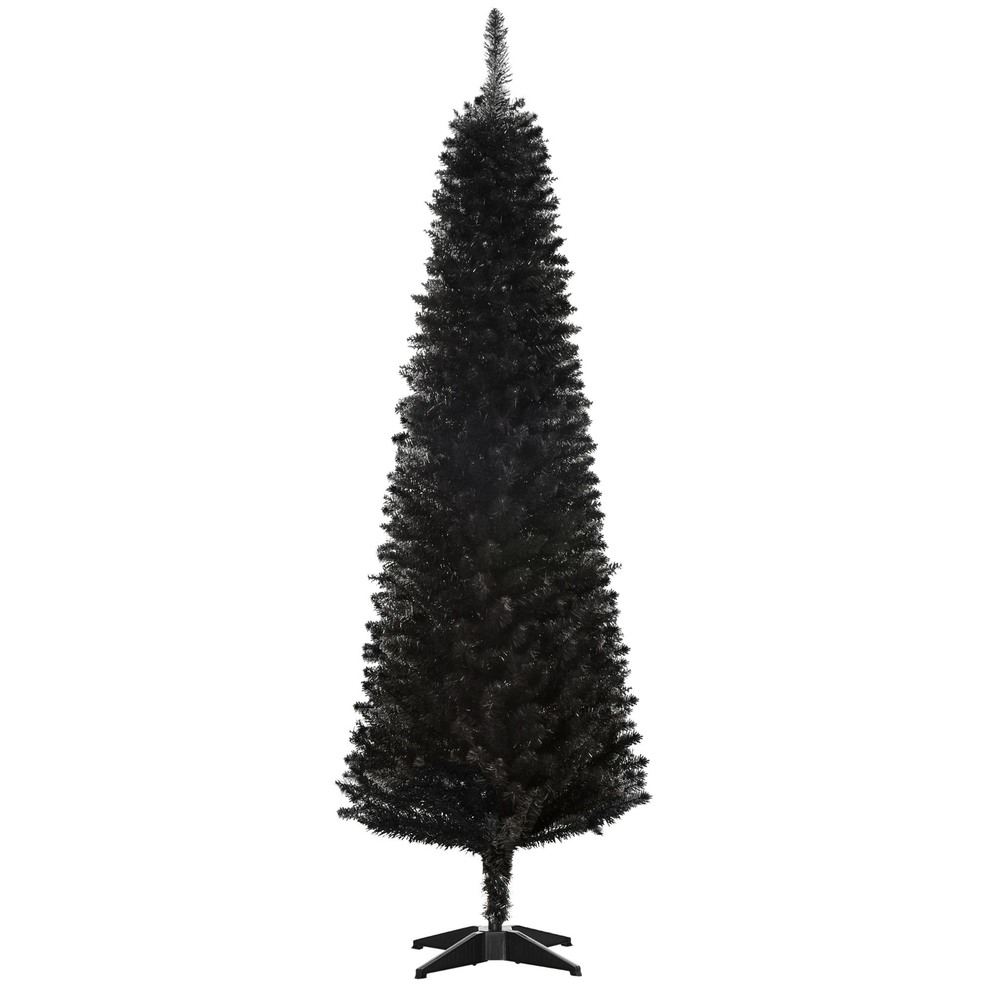 6 Ft Black Pencil Tree with 390 Realistic Branch Tips
