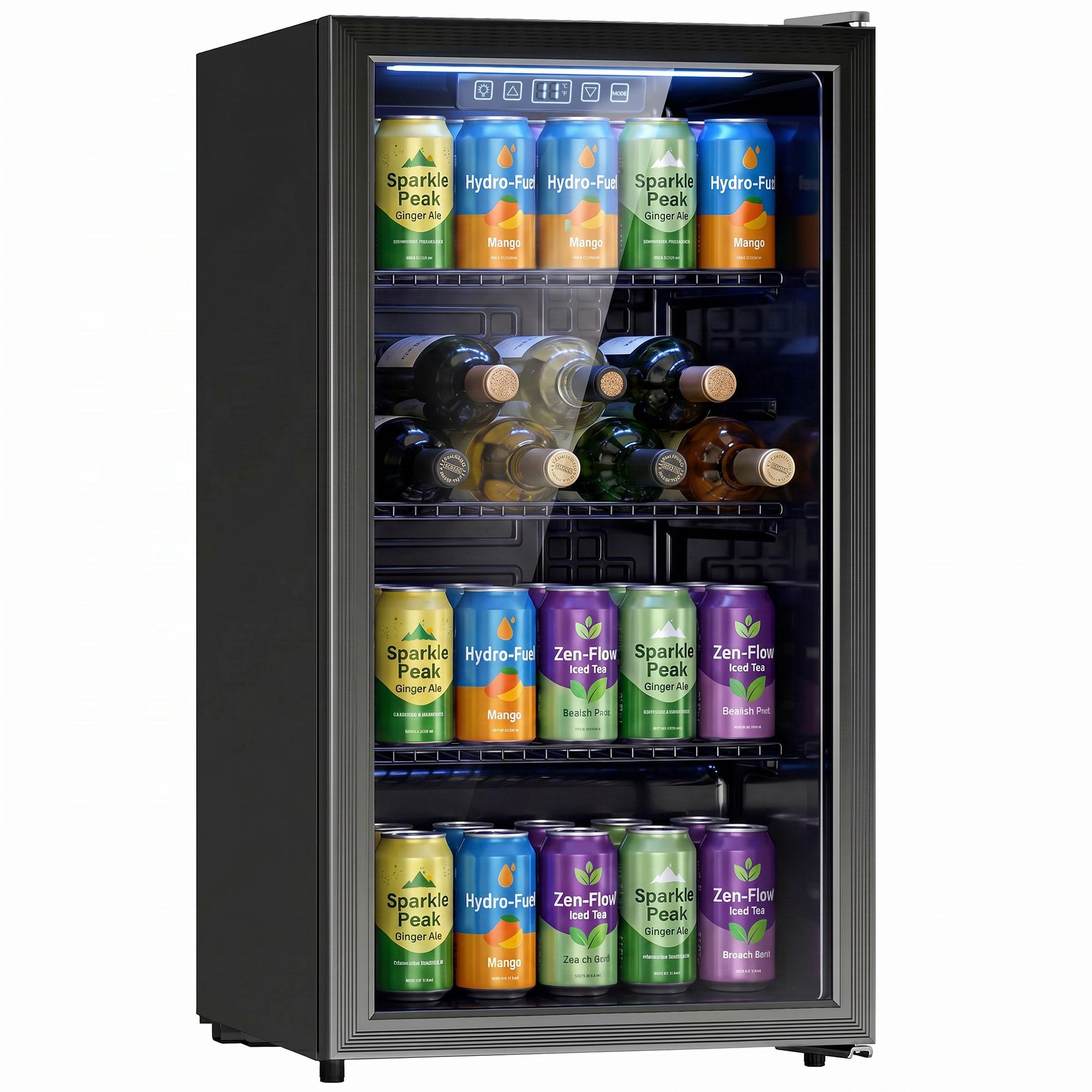 139 Can Beverage Fridge with Glass Door