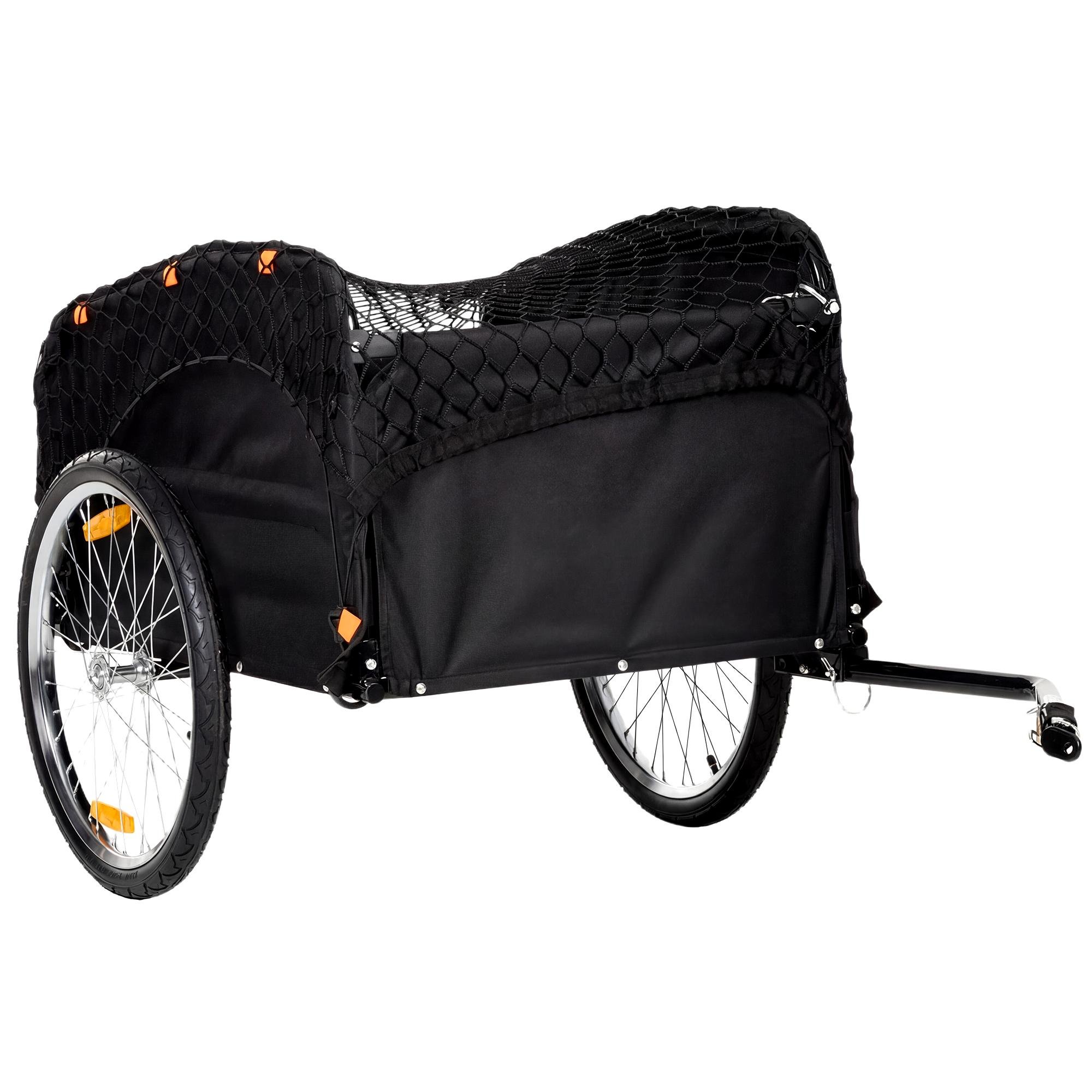 45 Gal Bike Cargo Trailer with 20-Inch Inflatable Wheels