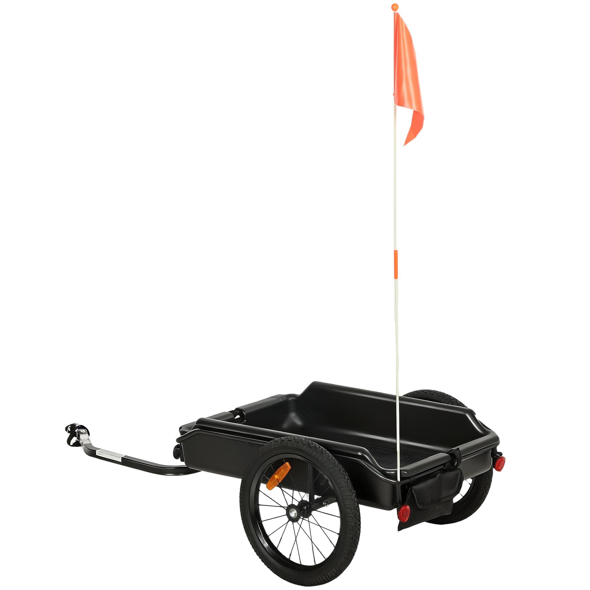 Black HDPE Cargo Trailer with 88 lb Capacity
