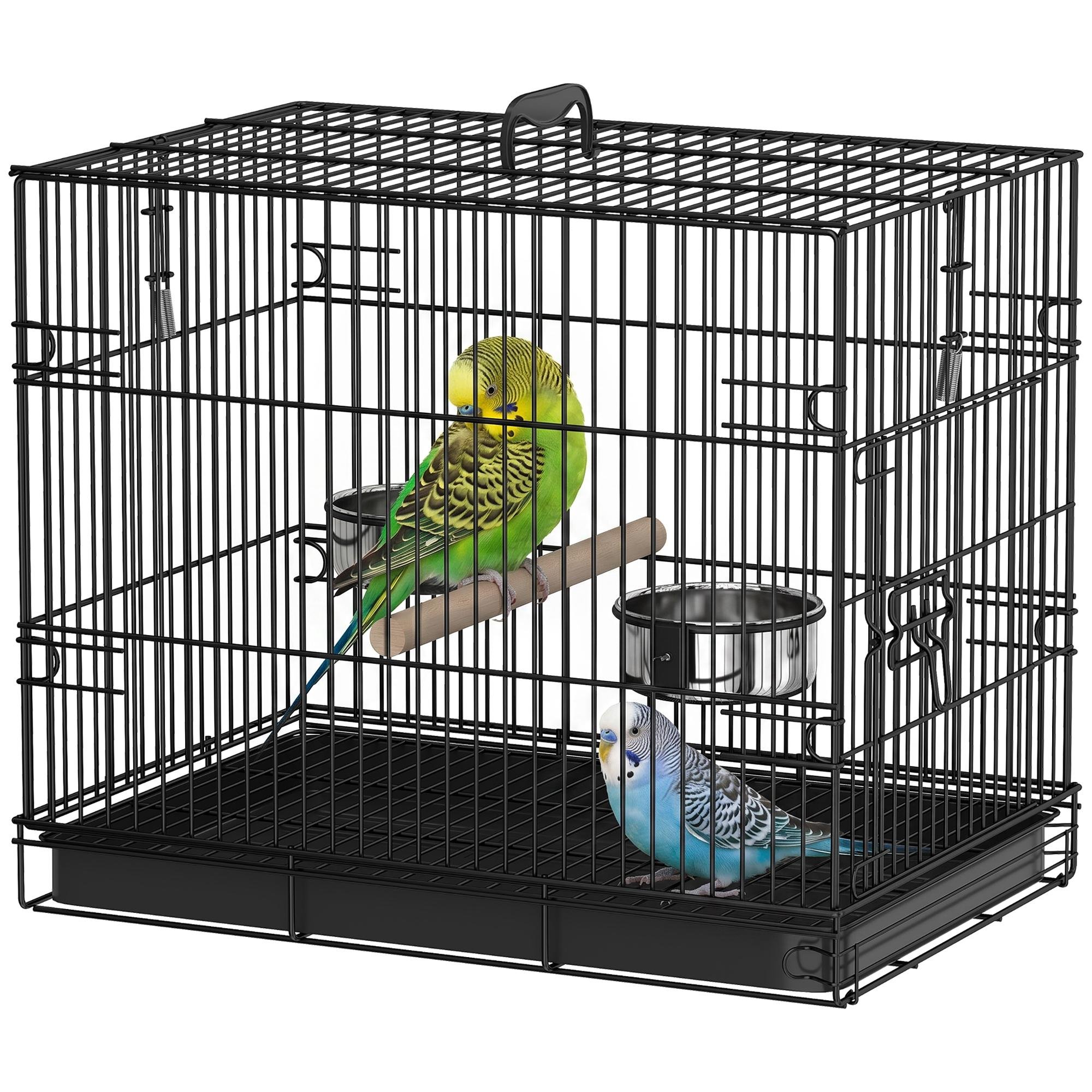 19.3 inch travel bird cage with Slide-Out Tray