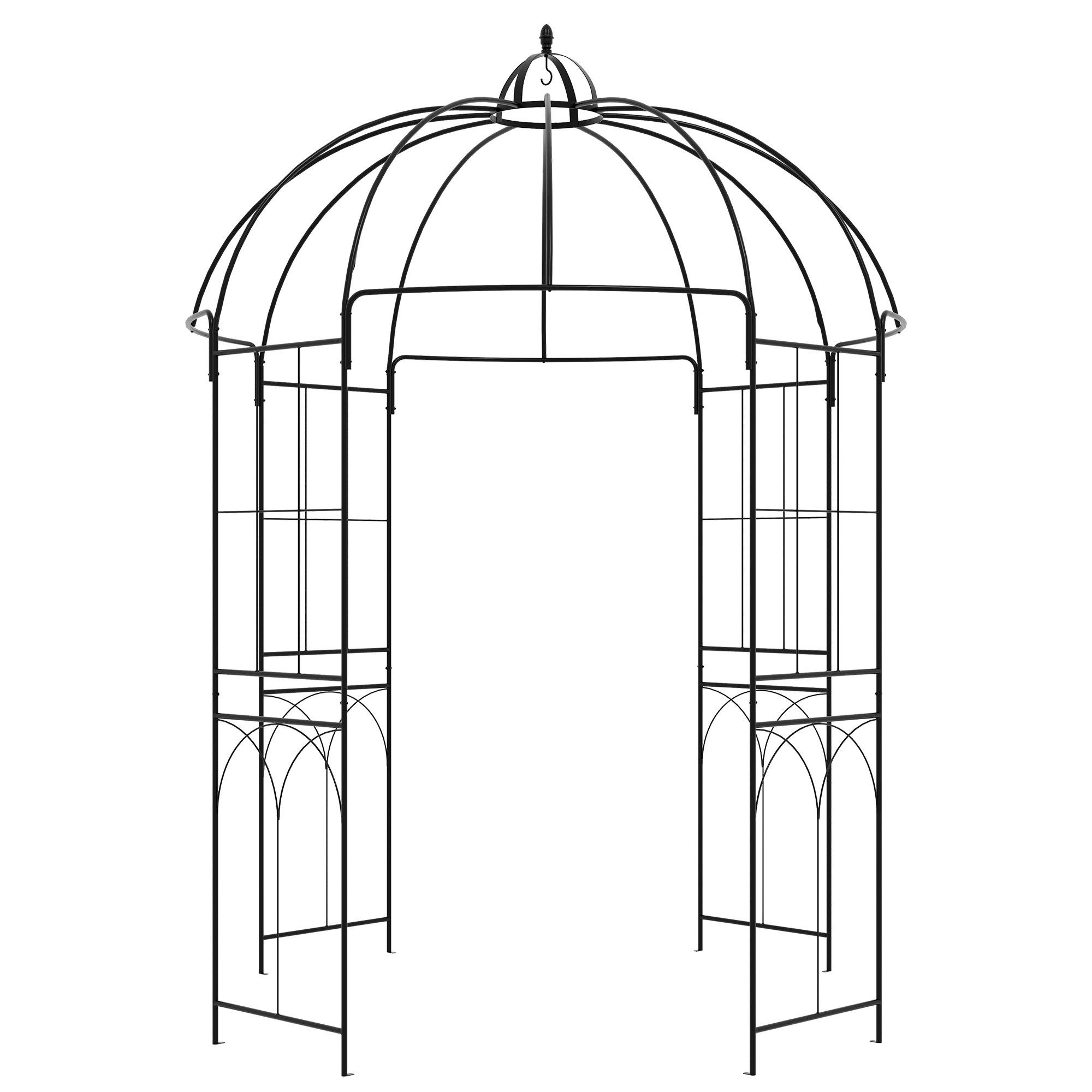 Birdcage Steel Garden Arbour with French-Style Design