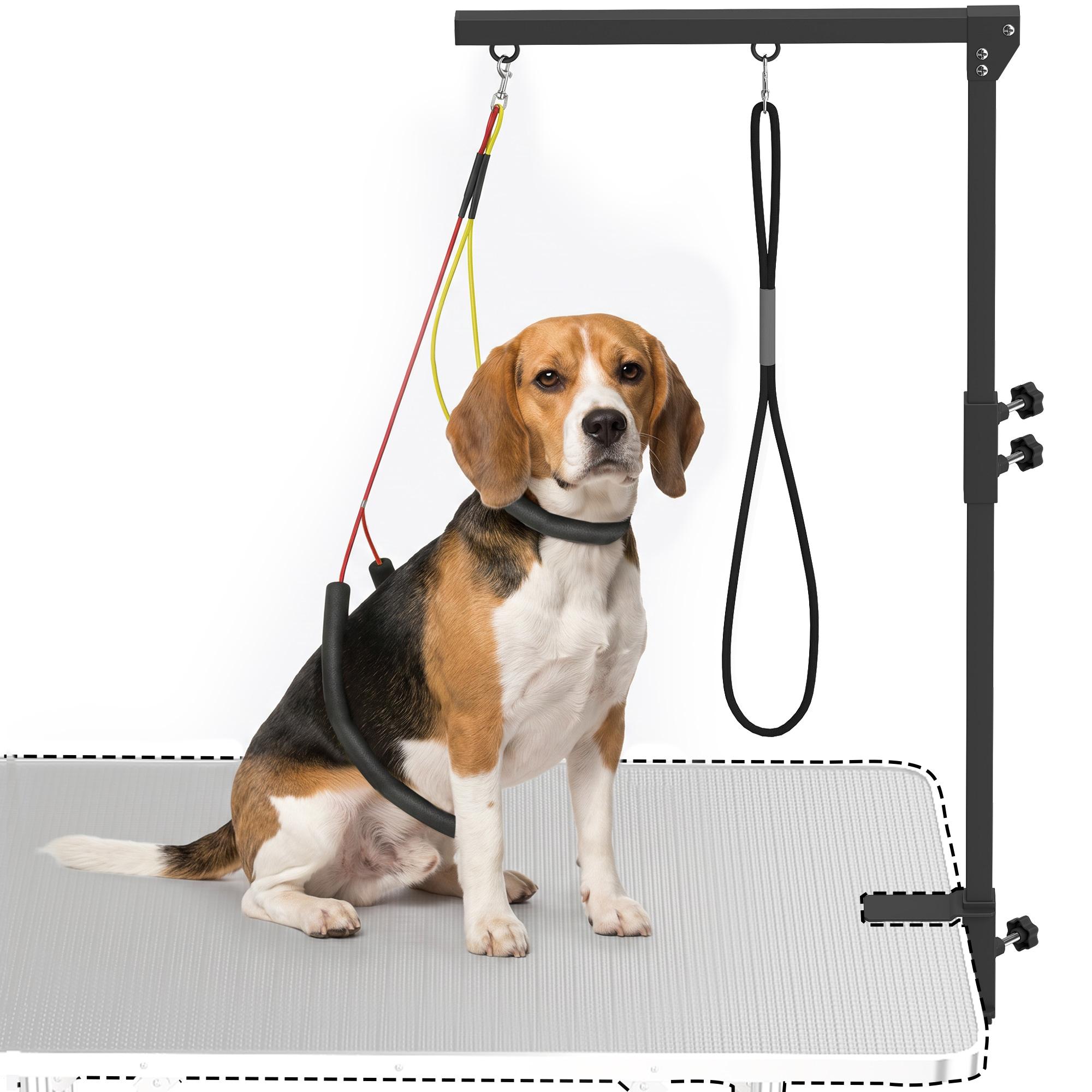 Black Adjustable Grooming Arm with Dual-Point Control