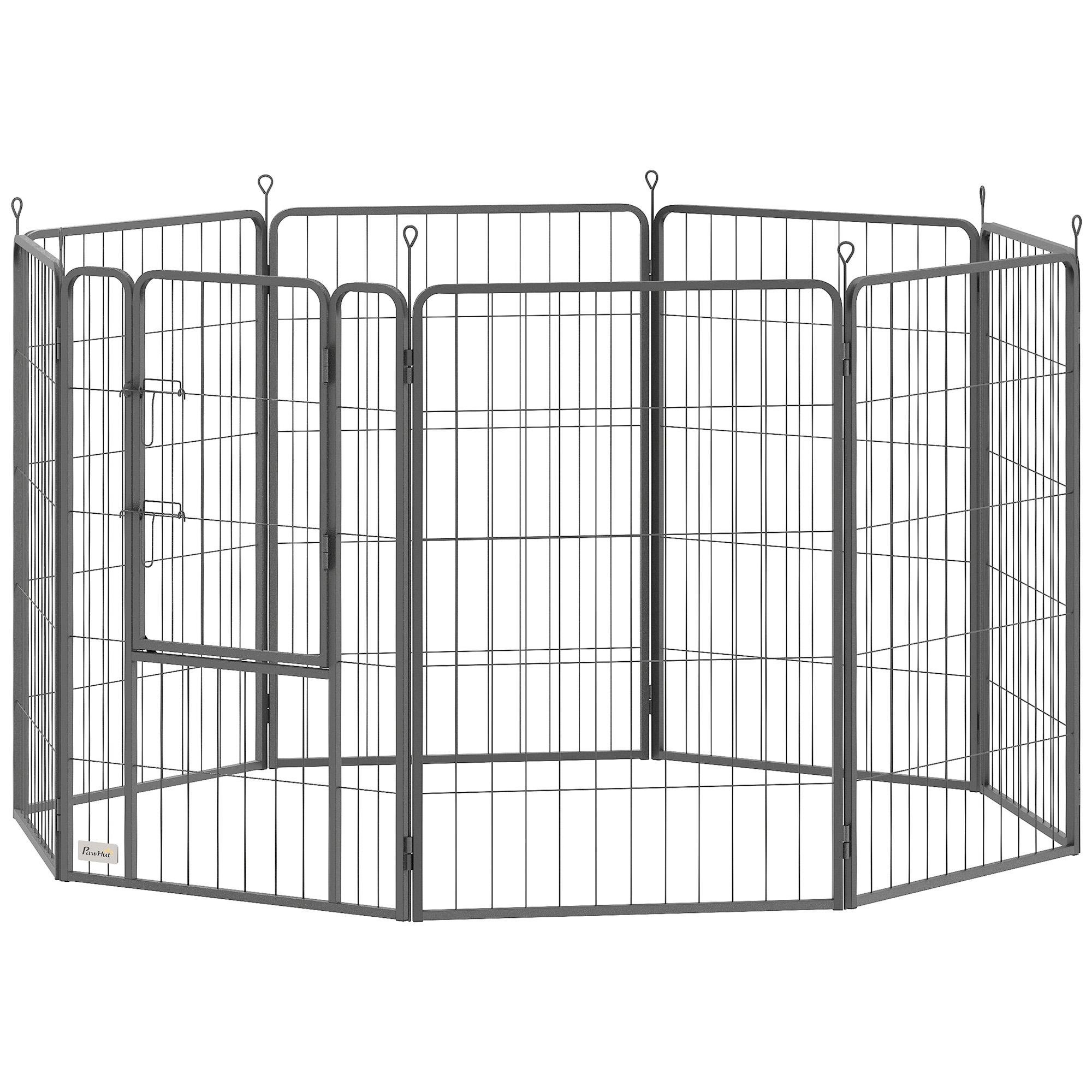 Eight Panel Alloy Steel Pen for Large Dogs