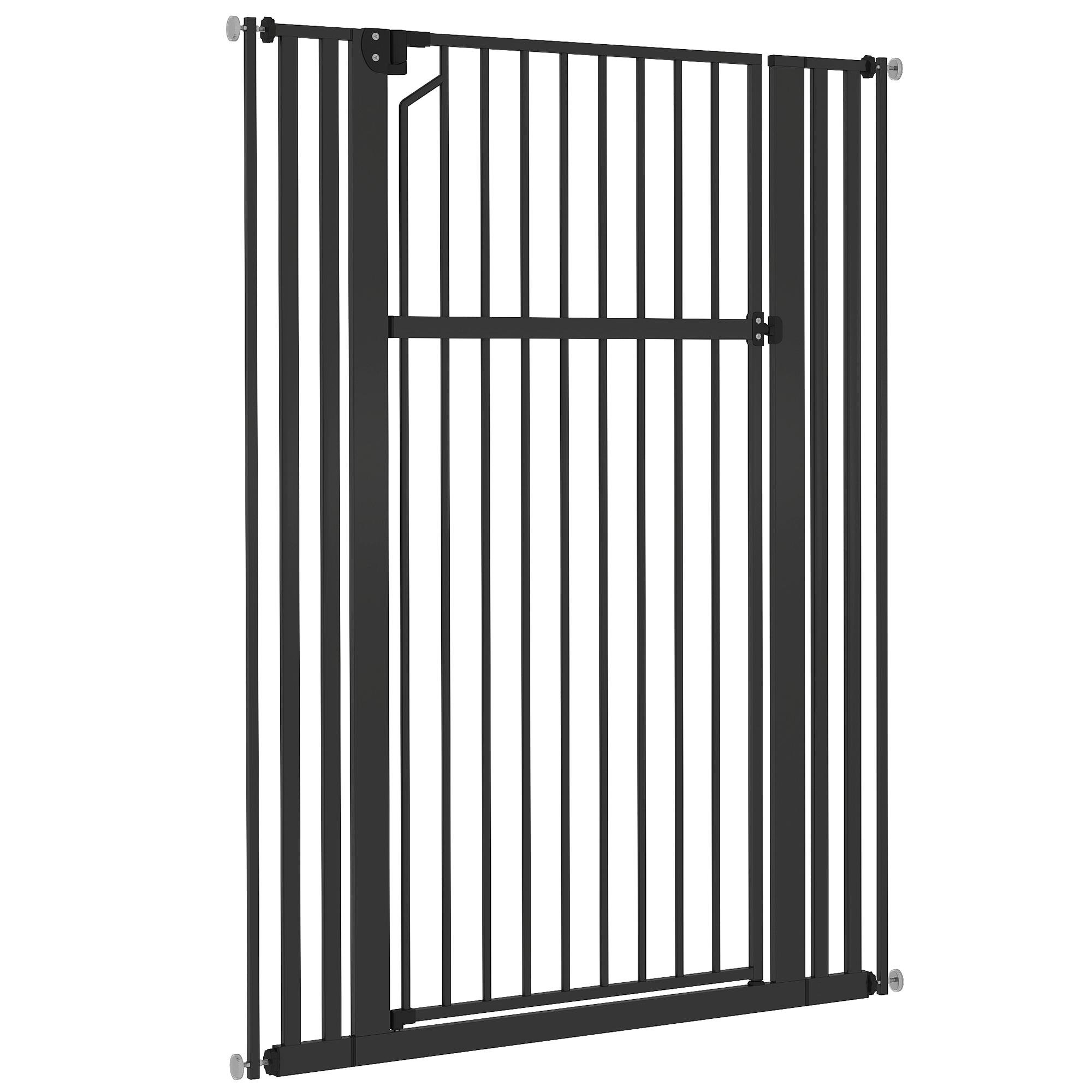 55 Inch Steel Pet Gate, 30-41 in Wide Adjustable