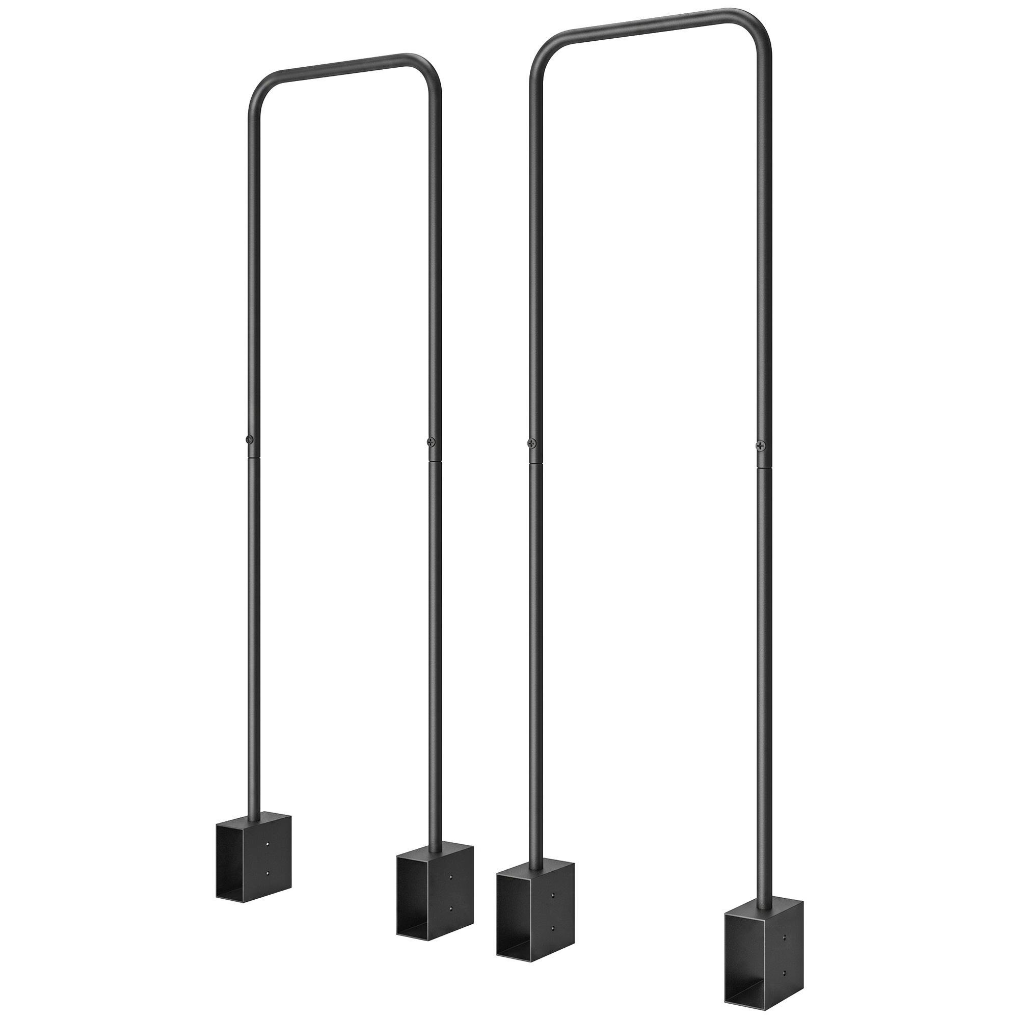 Custom Width Firewood Rack, Black Steel Brackets