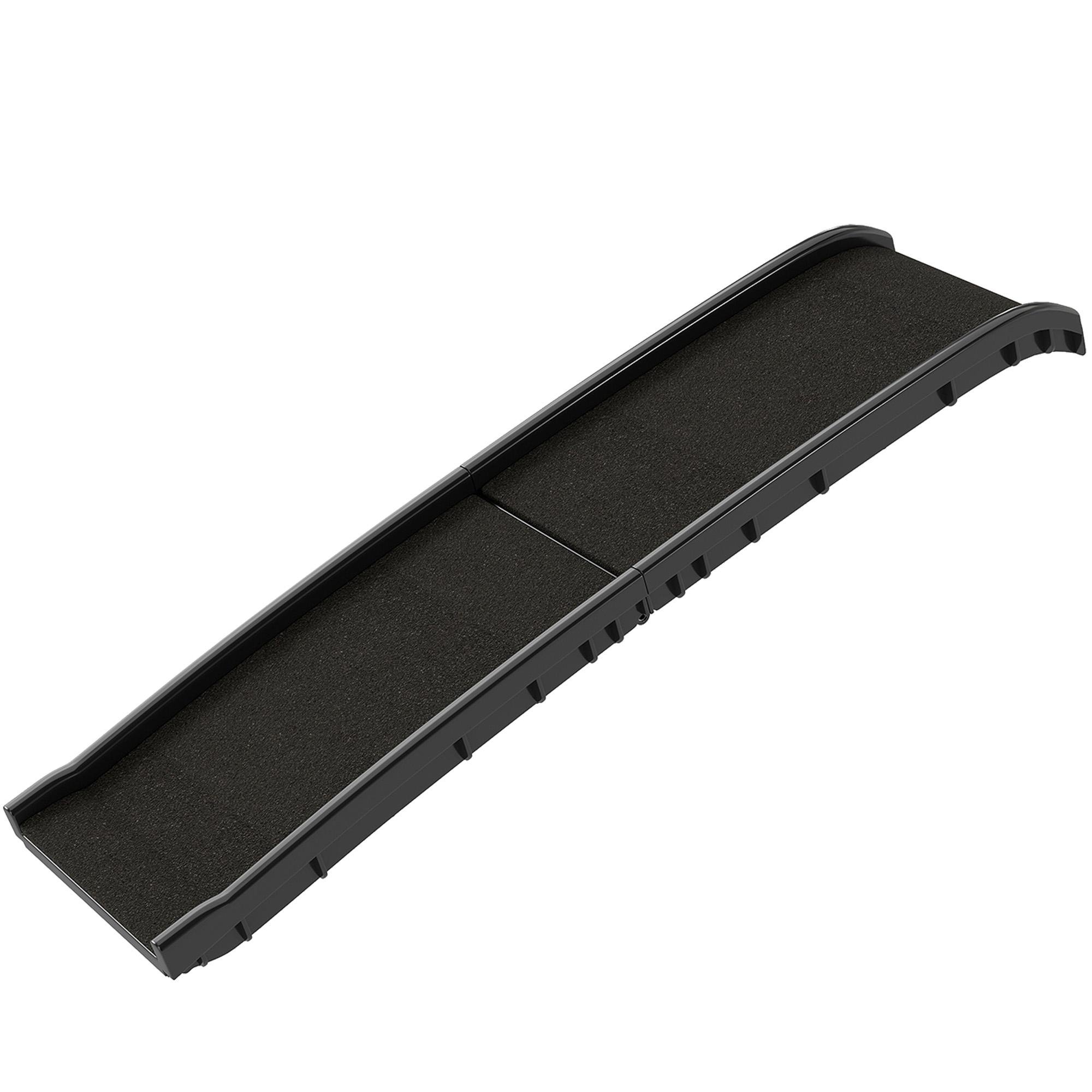61 Inch Black Pet Ramp with Frosted Surface for Cars