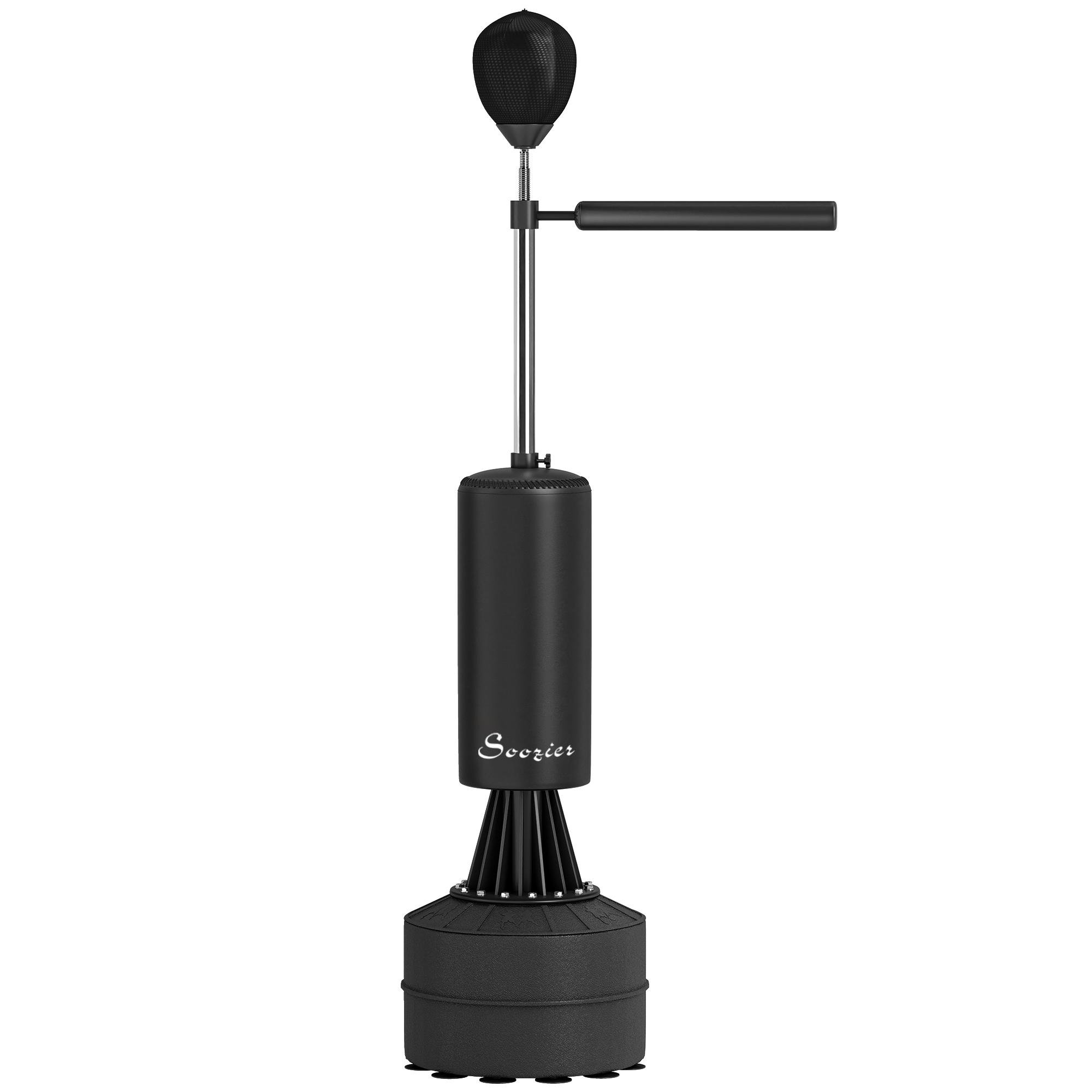 Black Rotating Speed Ball Stand with Adjustable Boxing Bag