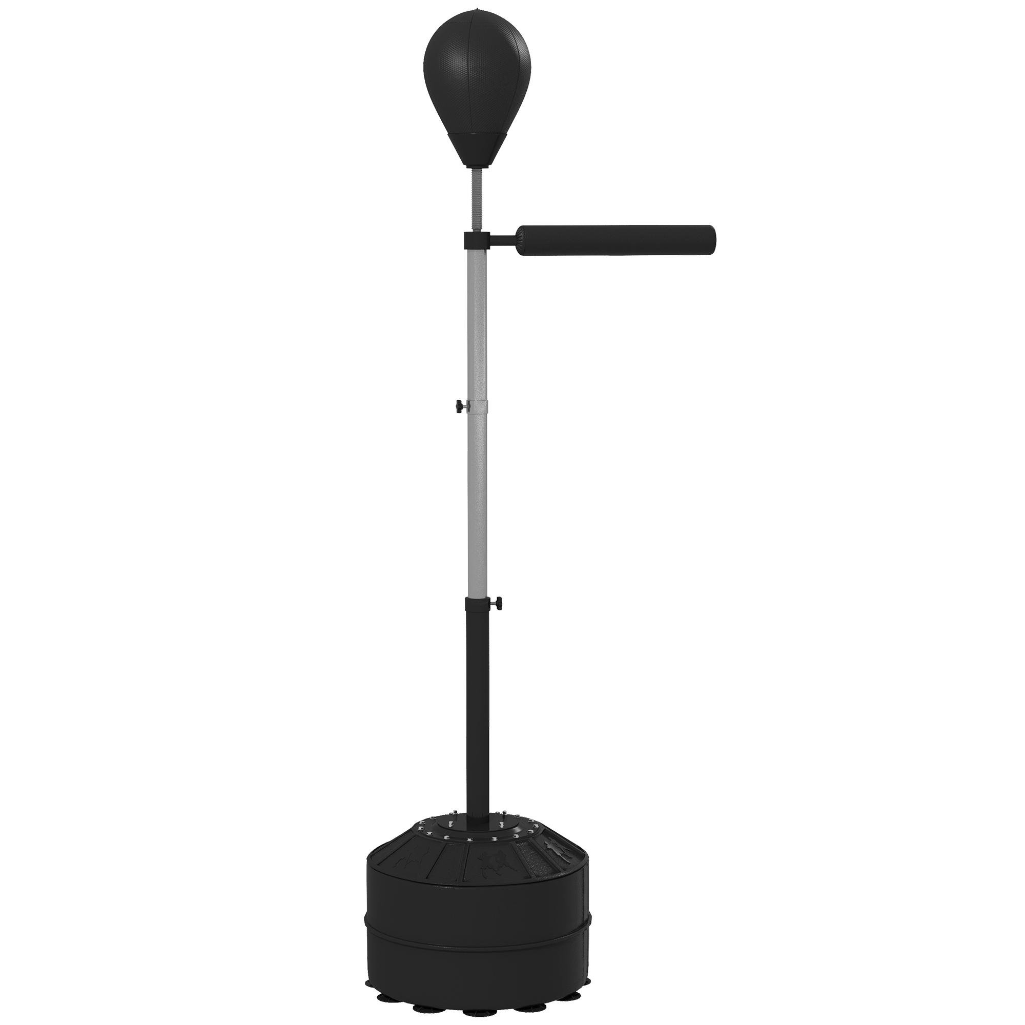 Black Reflex Boxing Bag with Adjustable Height