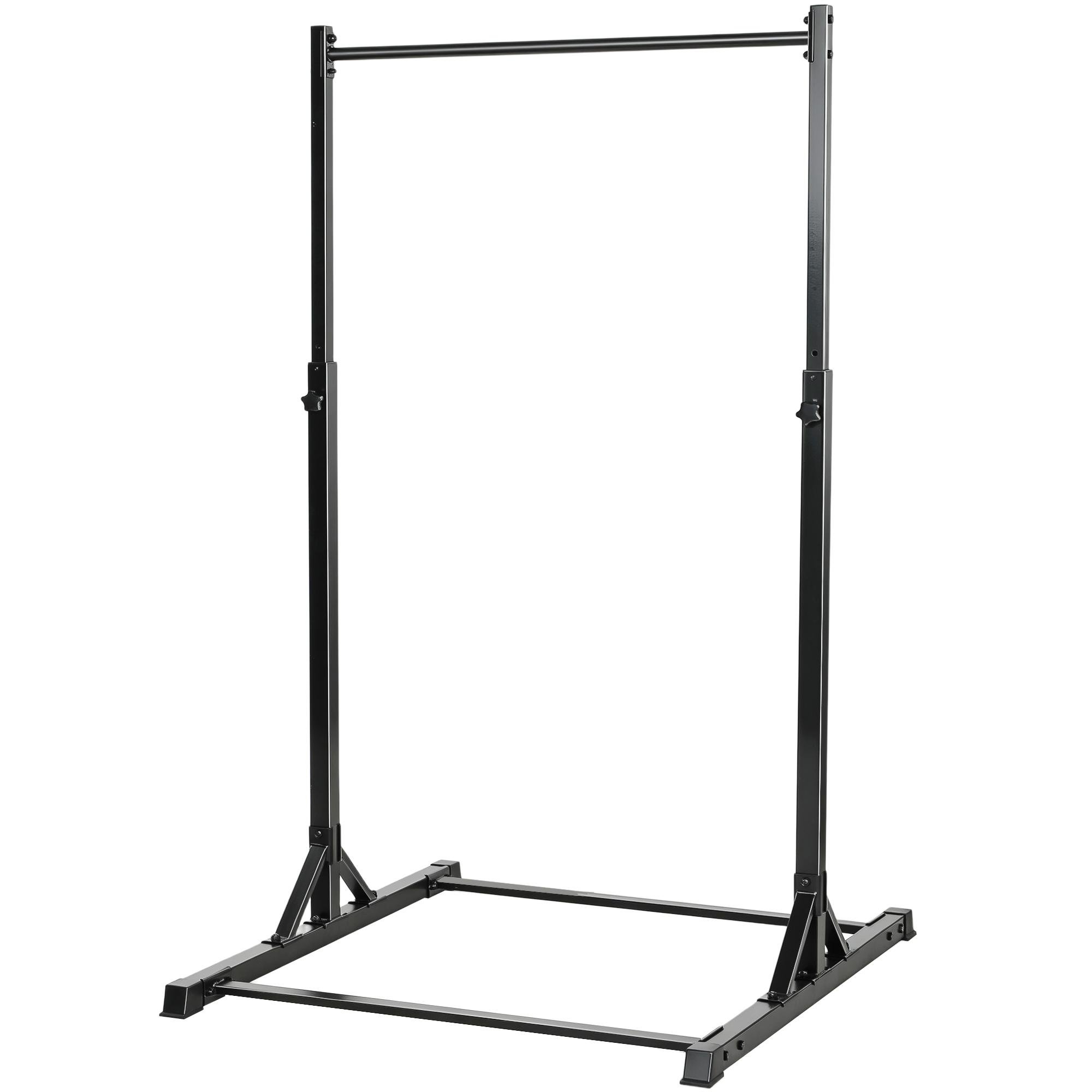 Black Metal Pull-Up Station, 8-Level, 440 lb Capacity