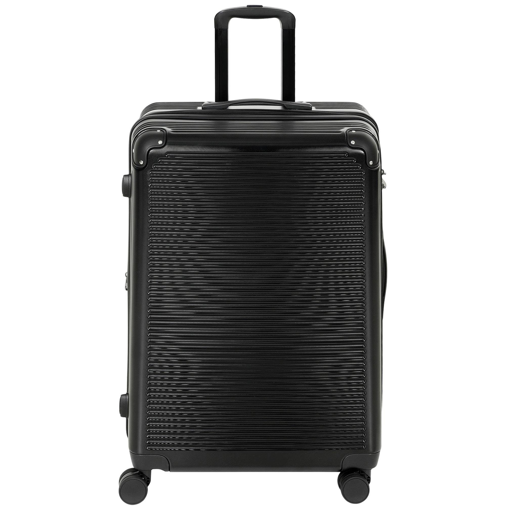 Black 28 Inch Expandable Luggage with 98 L Capacity