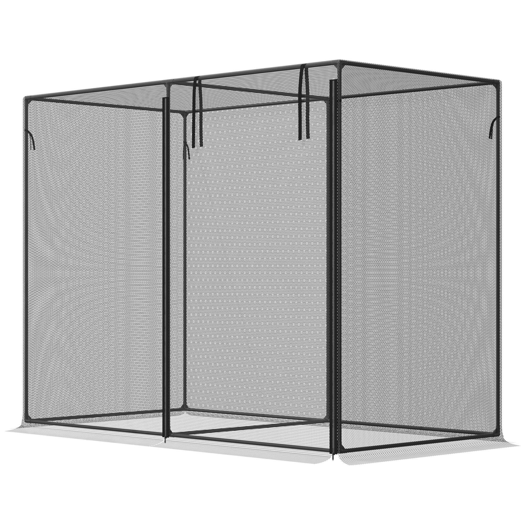 6.5 x 3.3ft Crop Cage with HDPE Mesh and Zippered Door