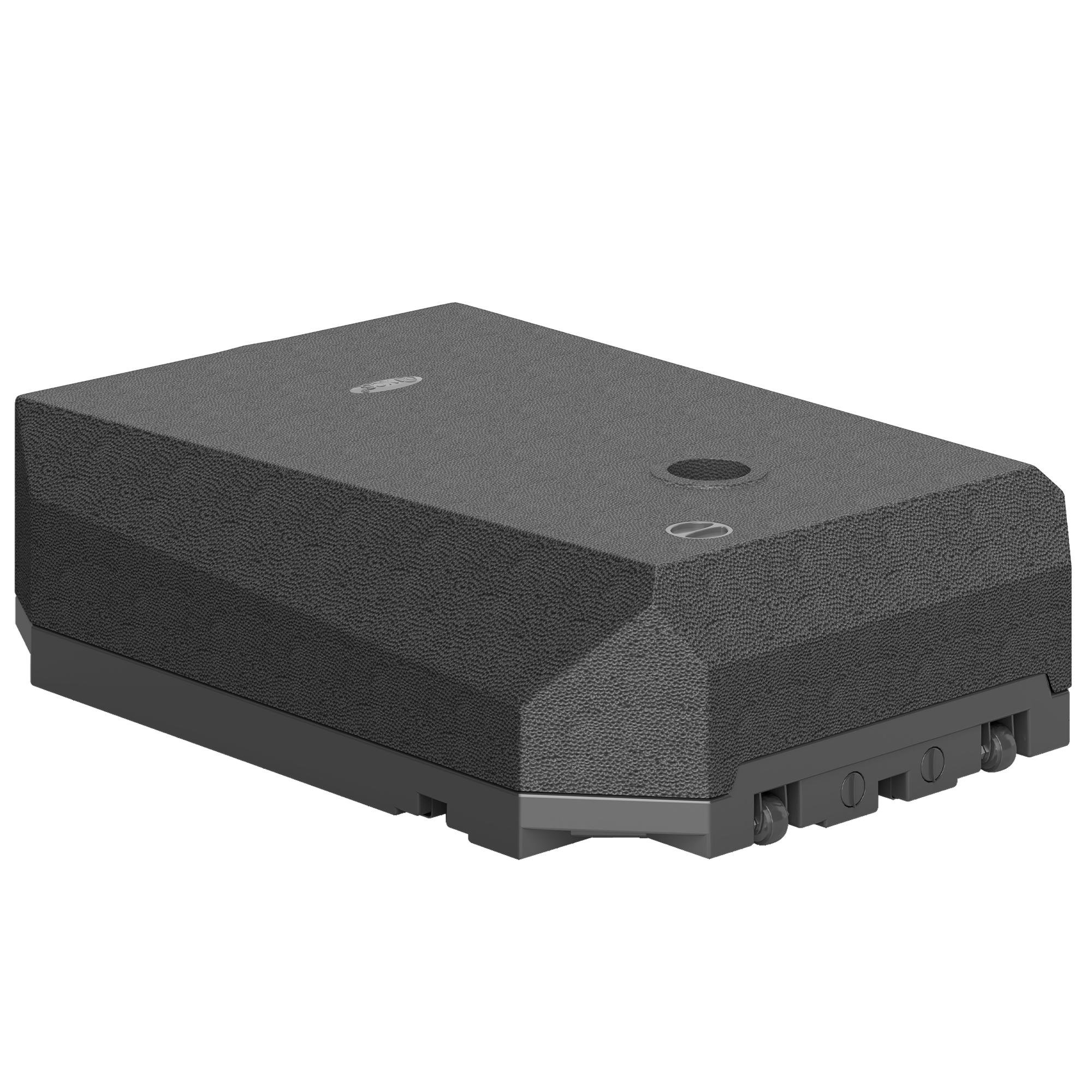 Black Wheeled Cantilever Base, Water/Sand Filled, 7.9-Inch