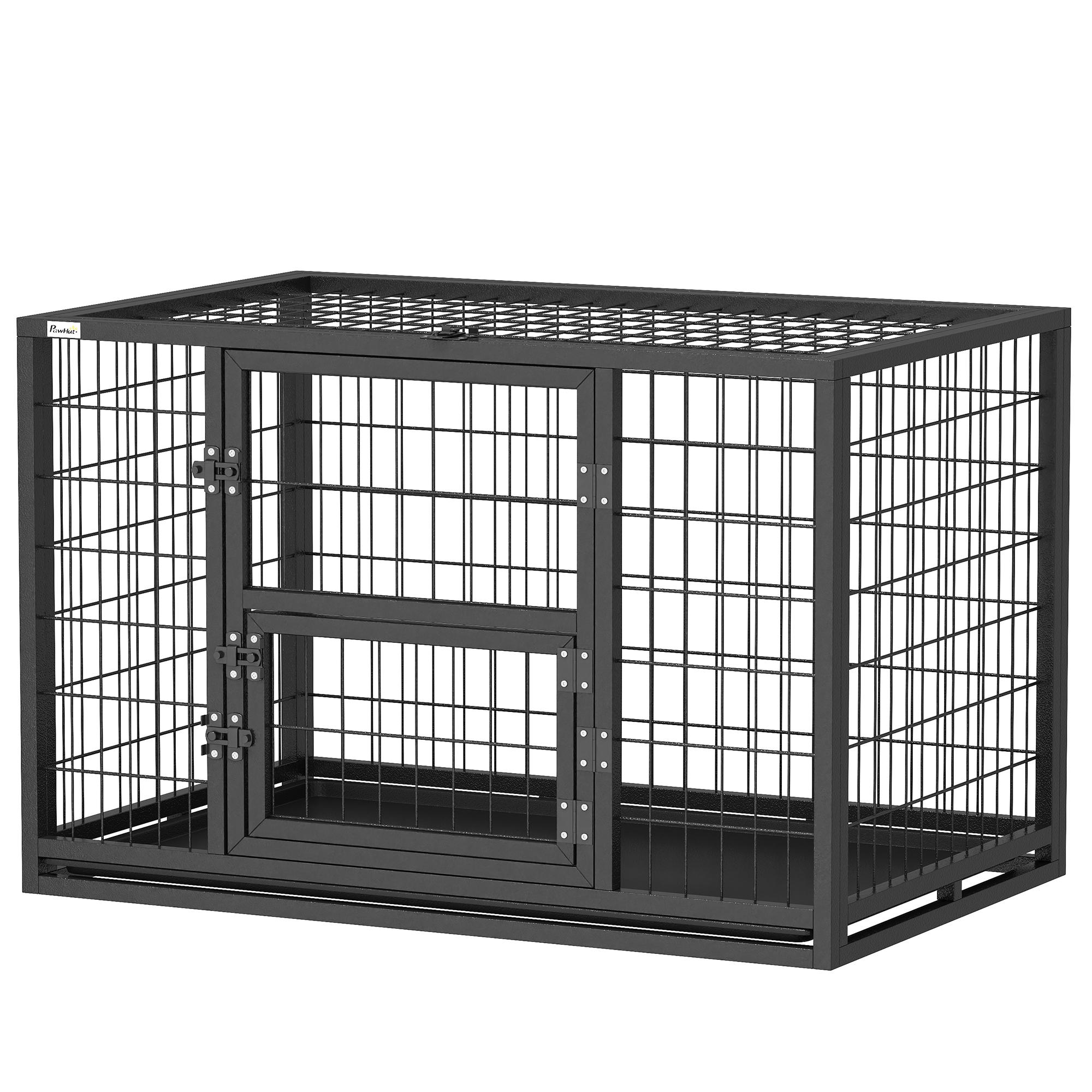 37 inch alloy crate with 3 doors for small dogs