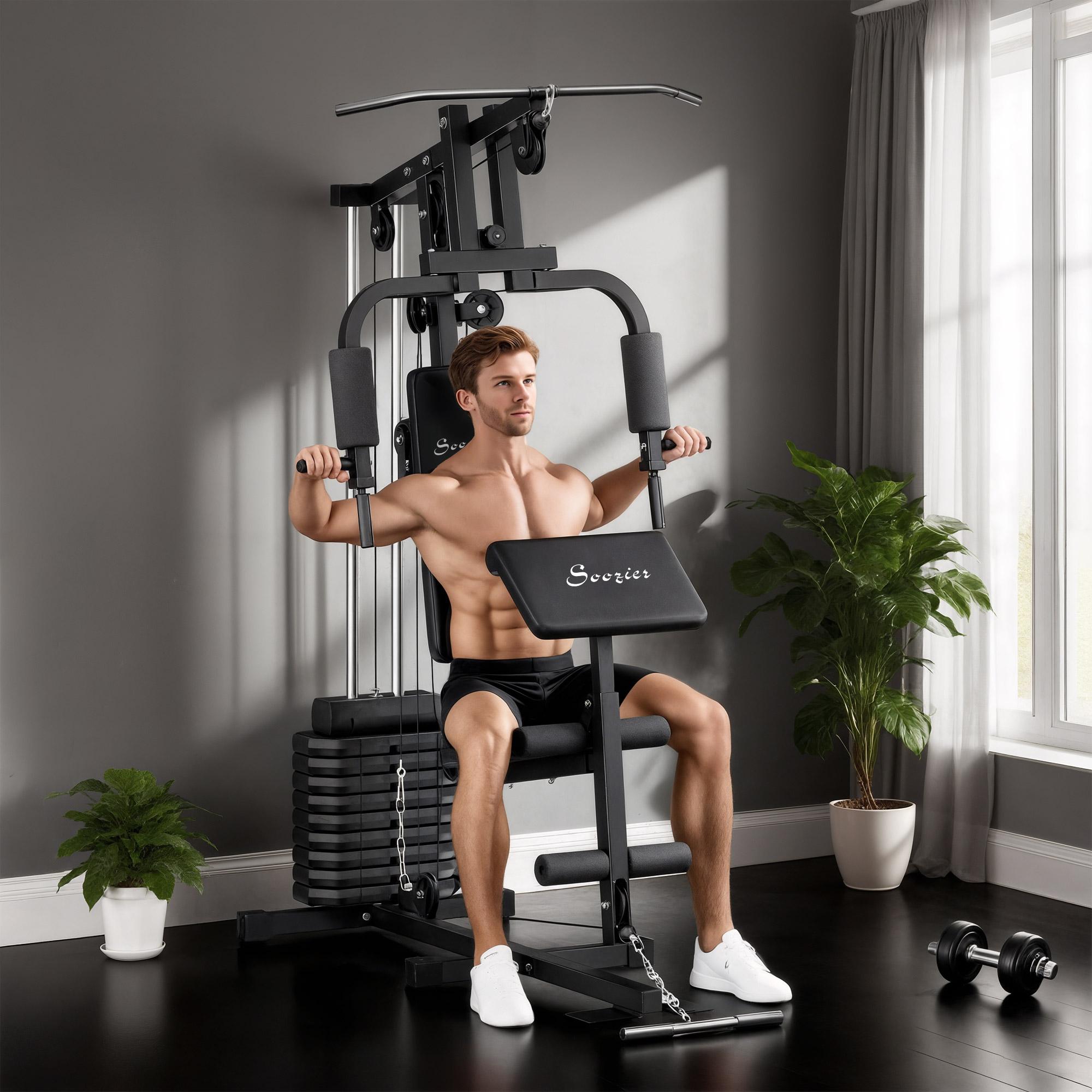 45 kg home gym station with dual-action press arms