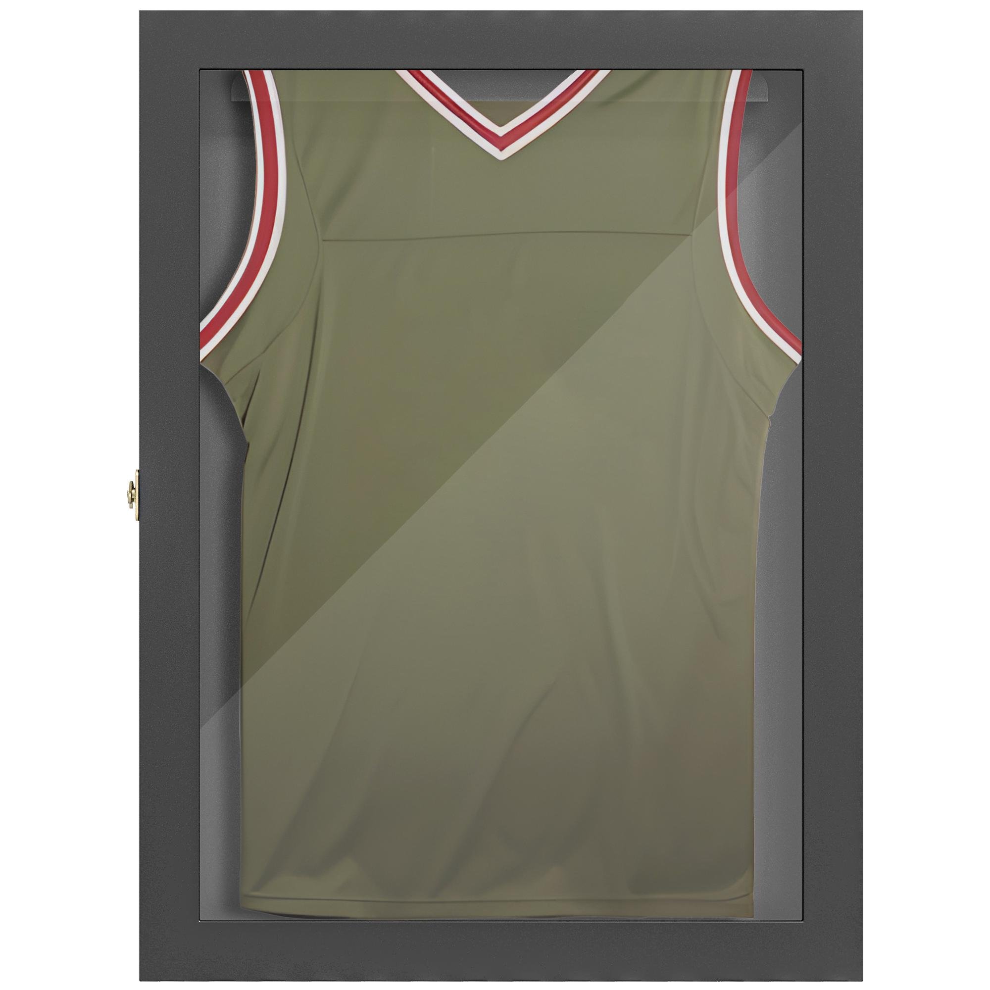 Black Jersey Display Case with UV Acrylic Door, 28 x 35 in