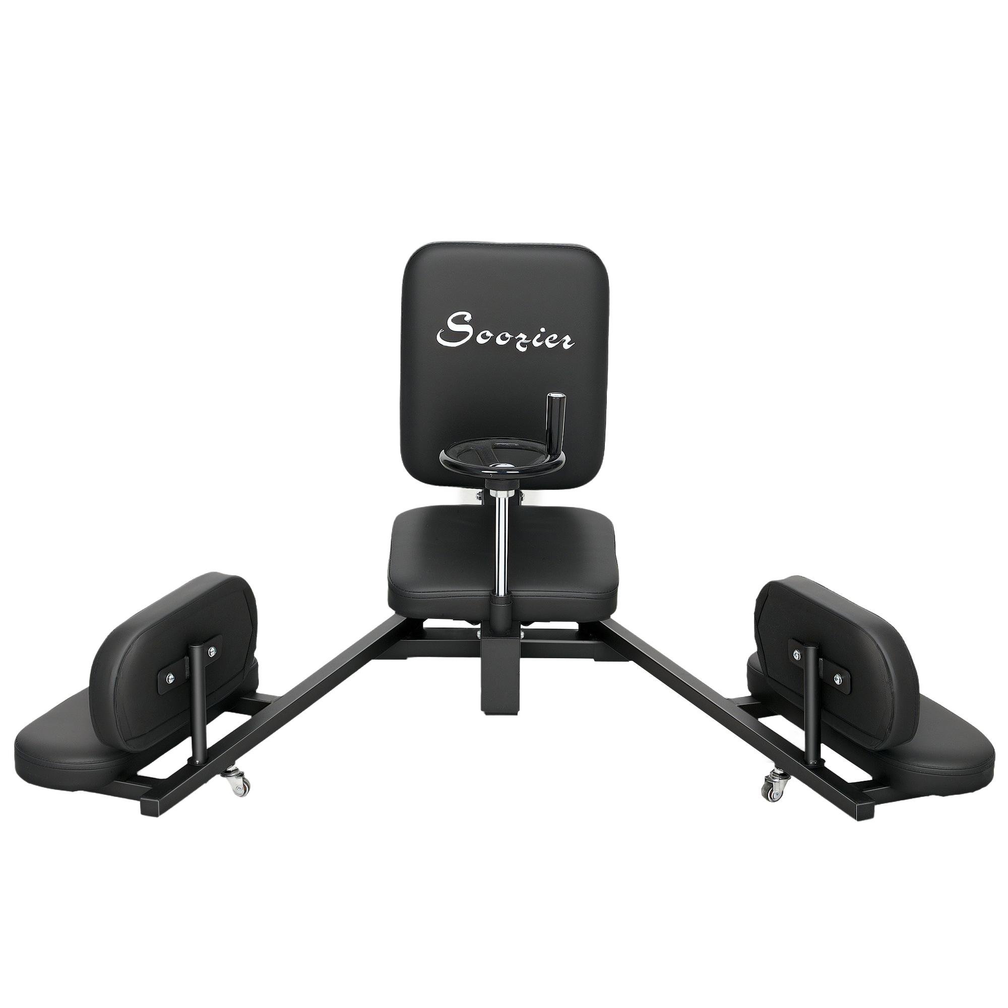 Black 180 Degree Leg Stretcher with Padded Seat