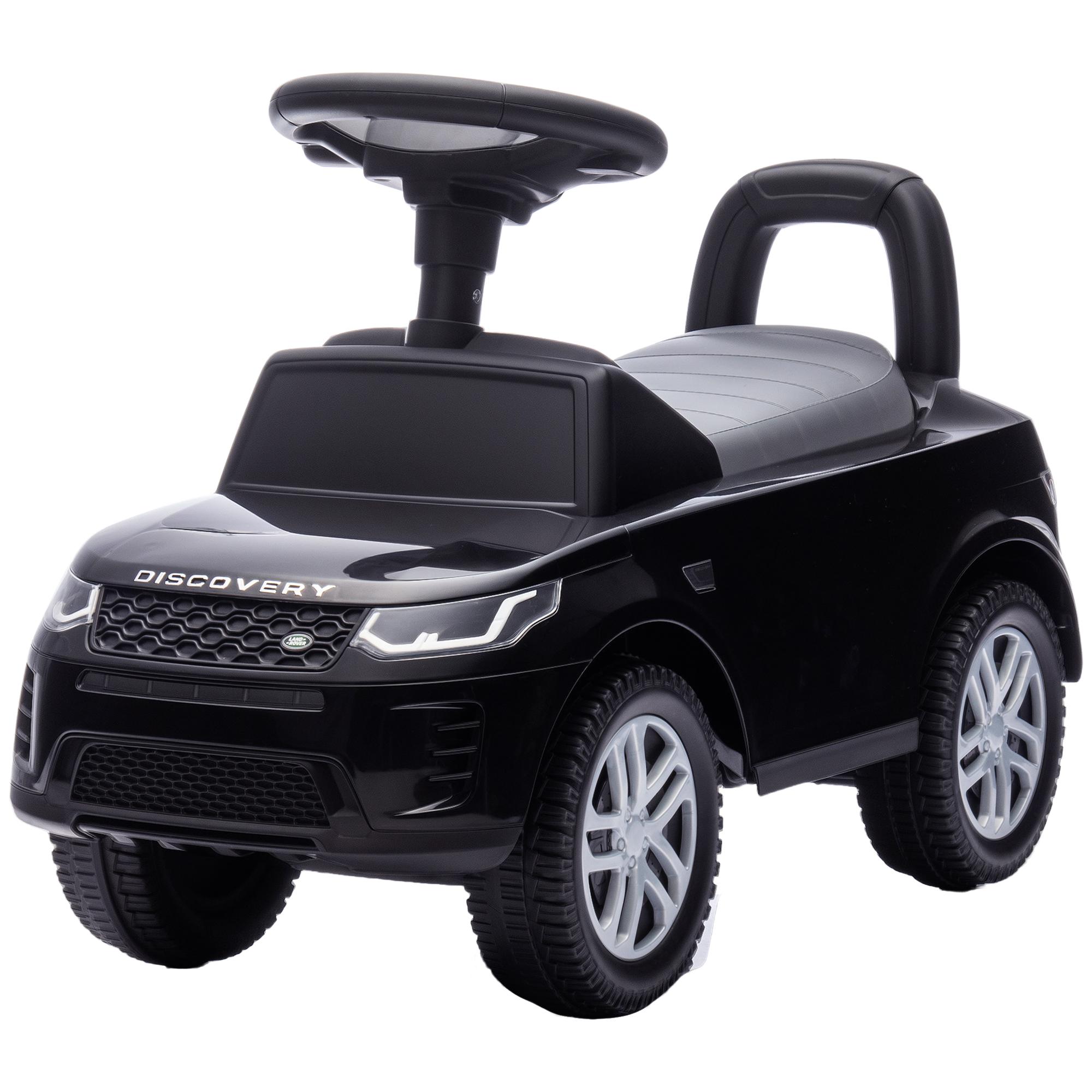 Black Licensed Toddler Push Car with Horn and Sounds