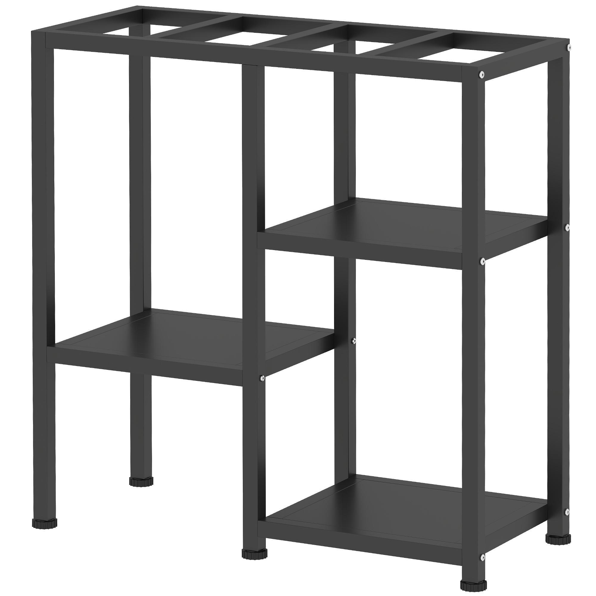 25 Gallon Metal Aquarium Stand with Three-Tier Storage