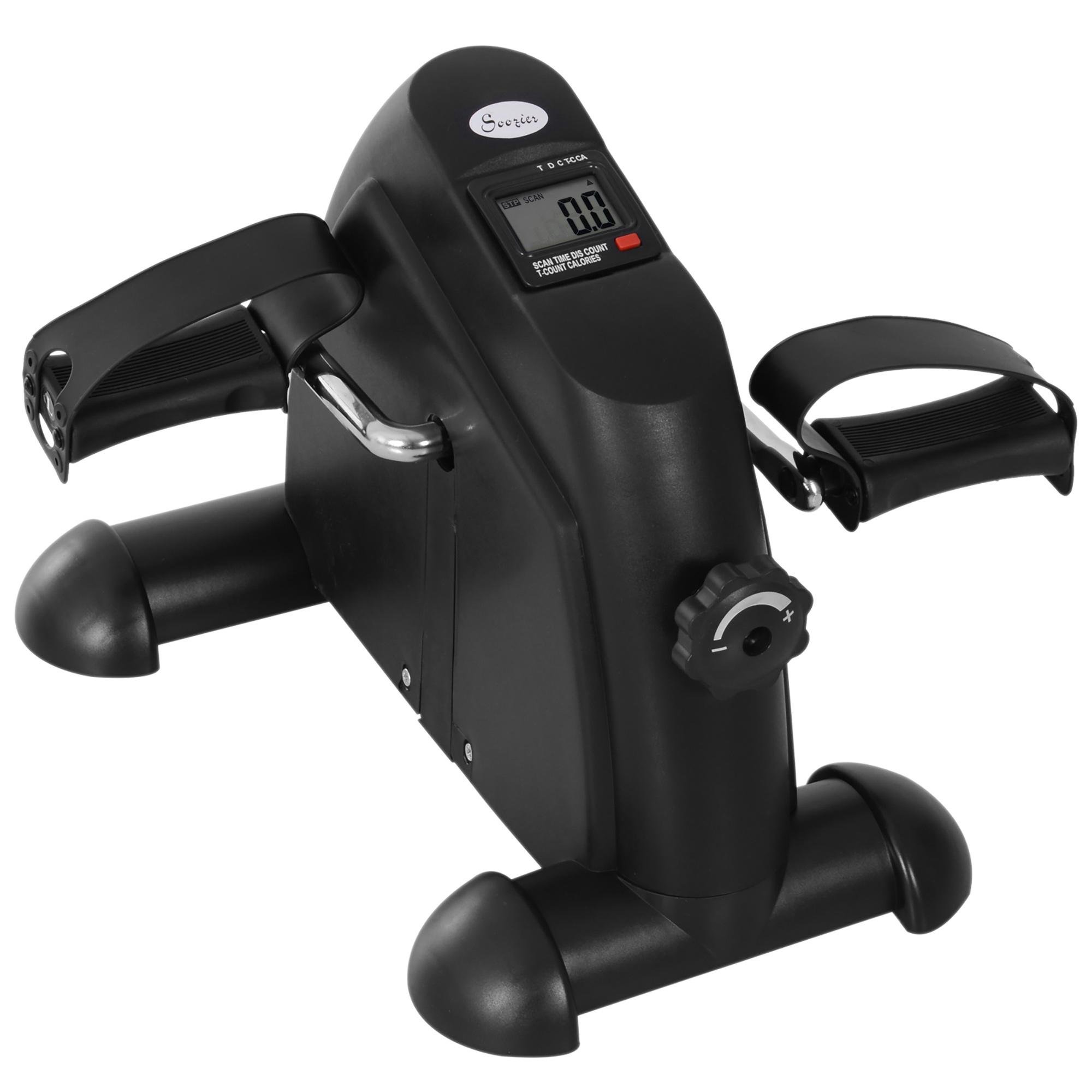 Black Arm-Leg Pedal Exerciser with LCD Display