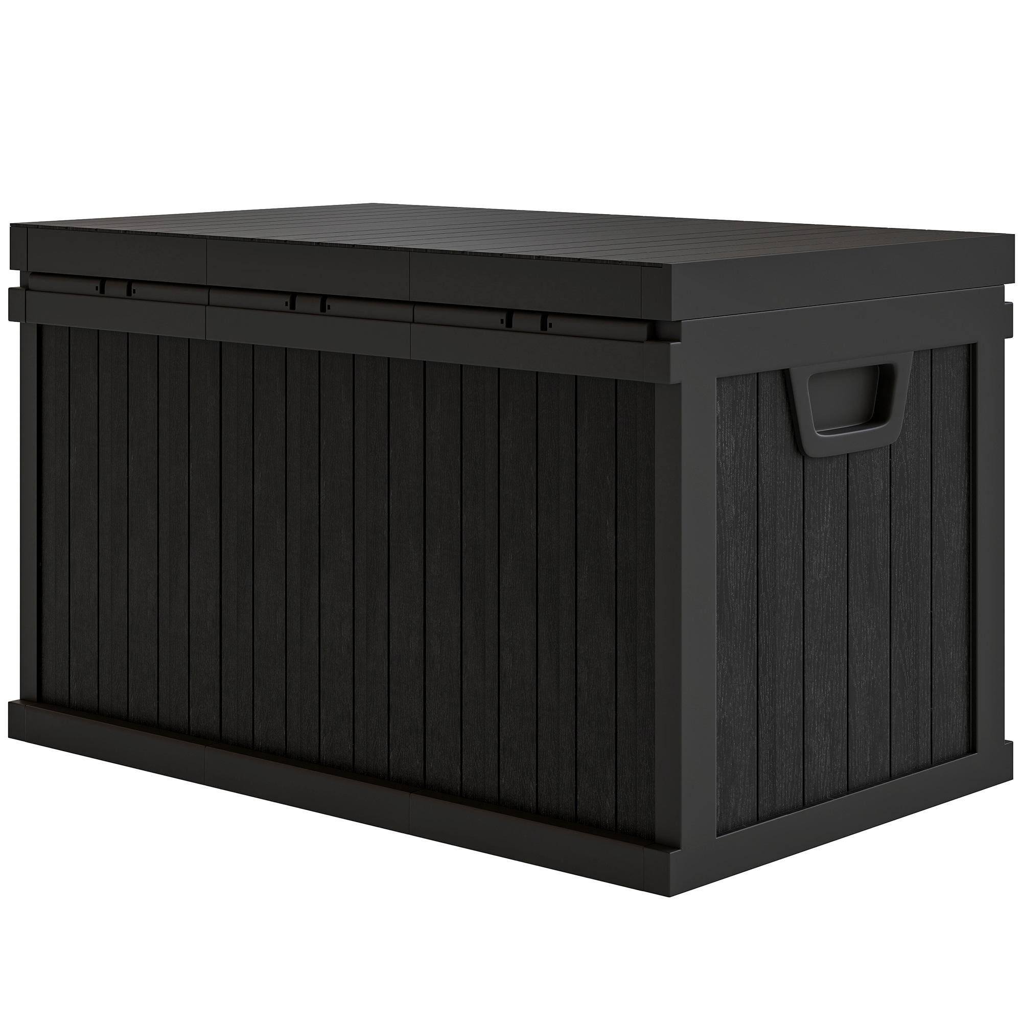 70 Gallon Black Storage Box with Handles