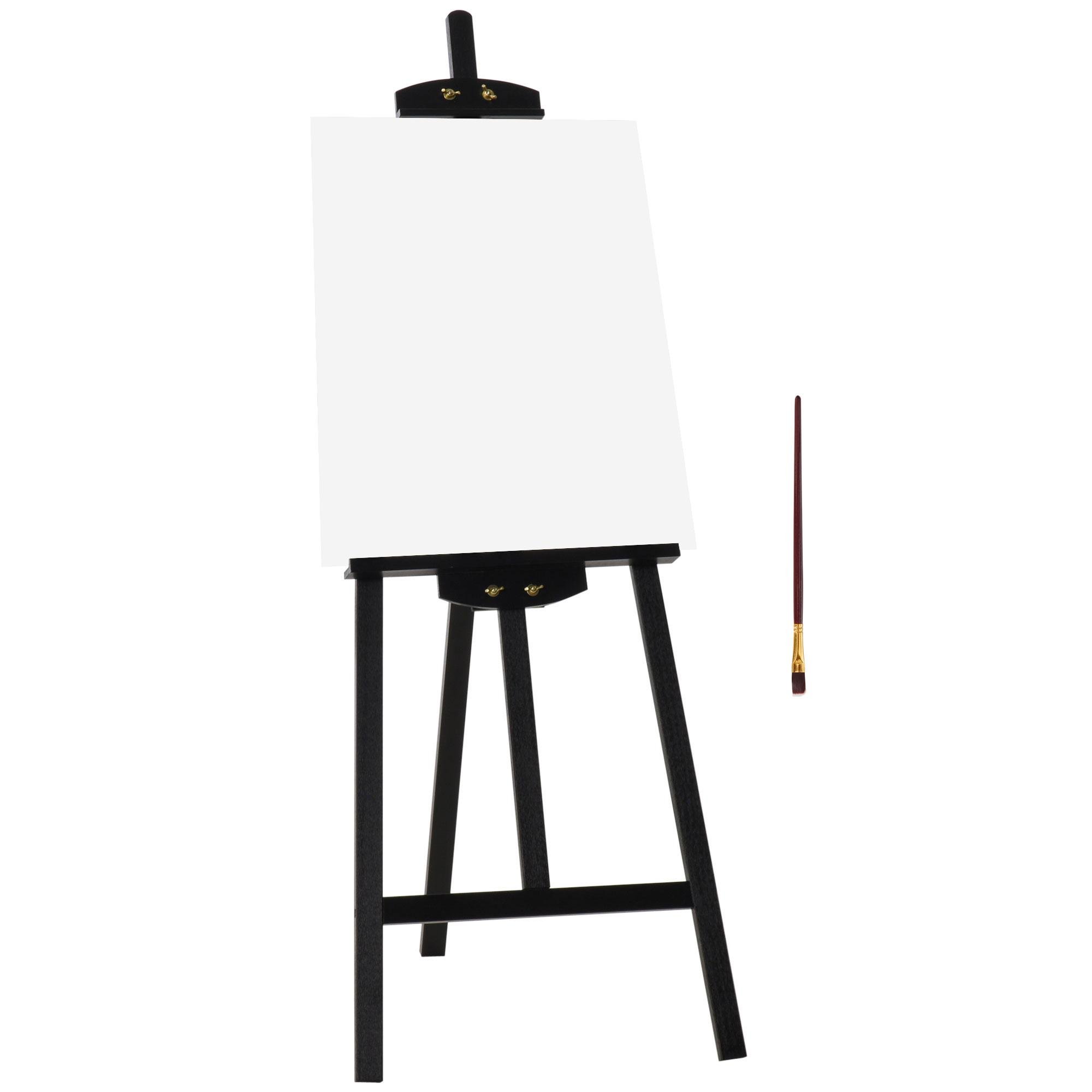 Black Pine Painting Easel, Folding 75° Art Stand