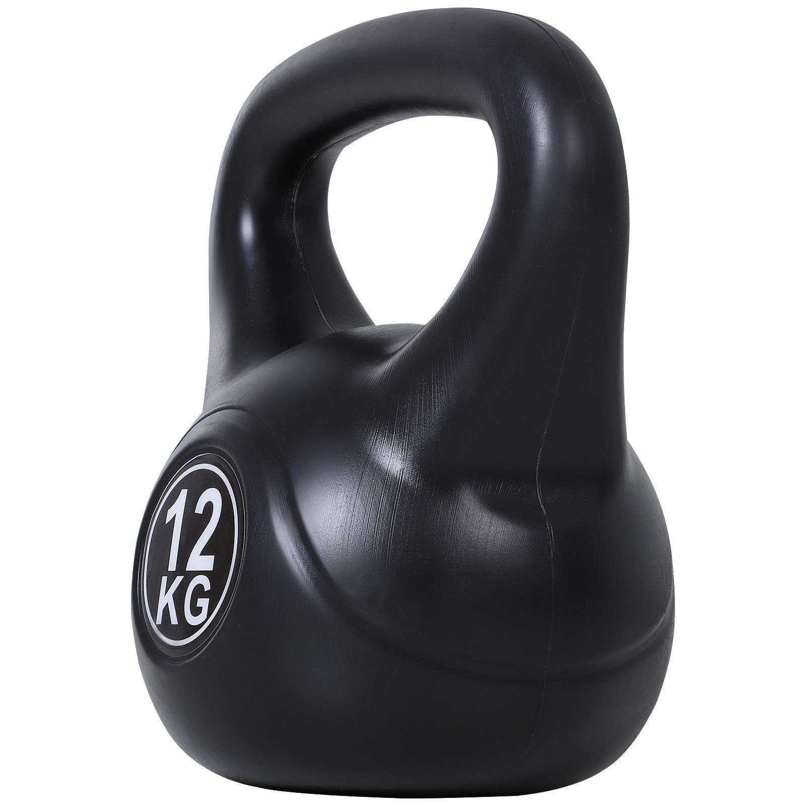 26 lb Plastic Kettlebell with Sand for Home Workouts