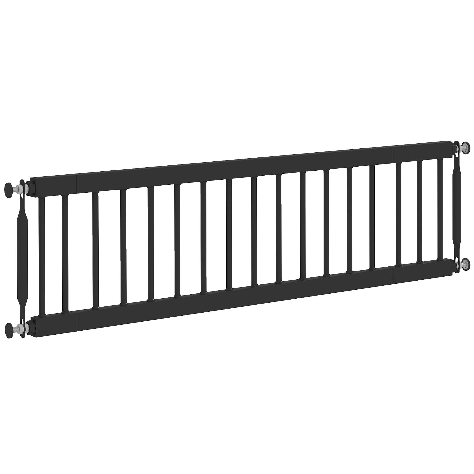 26.4 Inch Toy Dog Gate, Adjustable Black Pressure Mount
