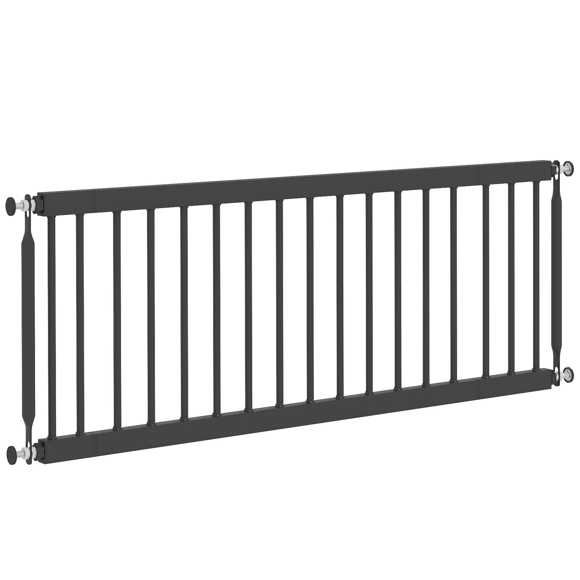 Black Toy Dog Gate, Adjustable 26-37 in. Wide
