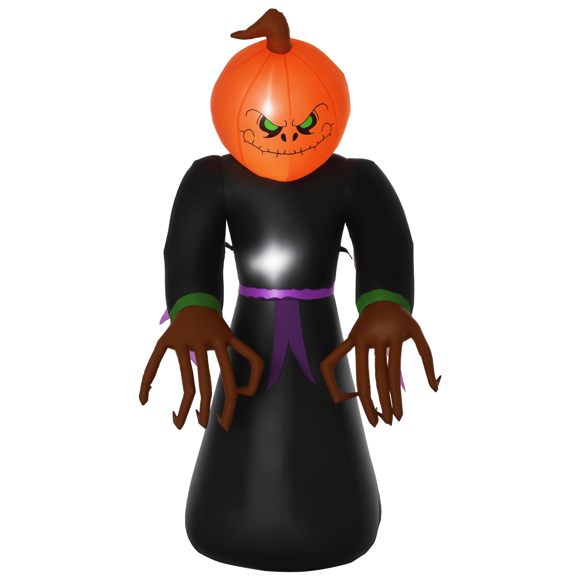 7 ft Pumpkin Reaper Inflatable with LED Lights for Halloween