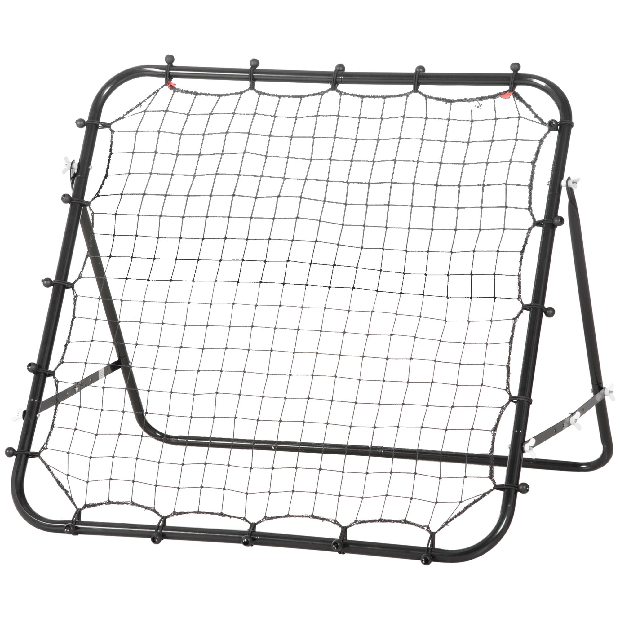 Adjustable Black Rebounder Net for Multi-Sport Training