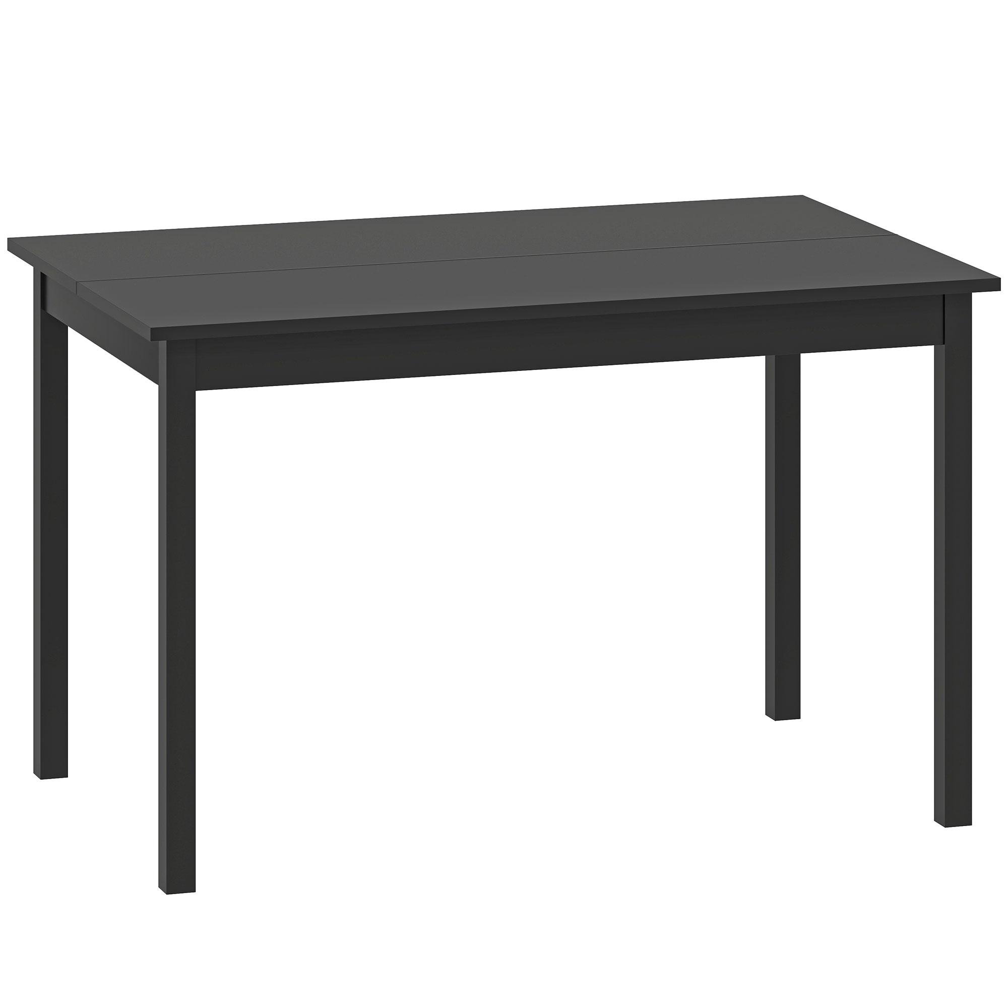 Black Pine Four Seat Table with Farmhouse Style