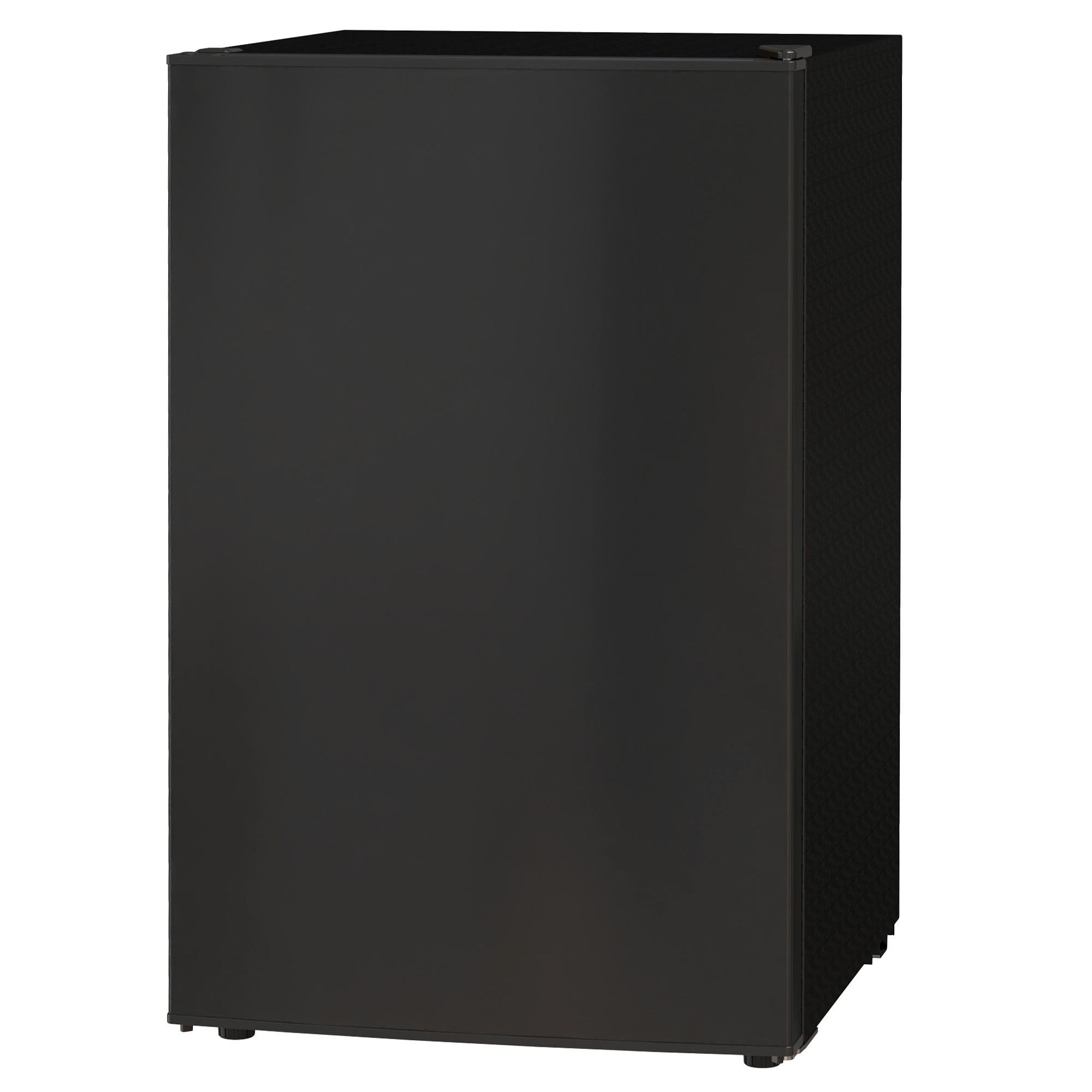 Black 4.5 Cu Ft Fridge with Freezer and Reversible Door