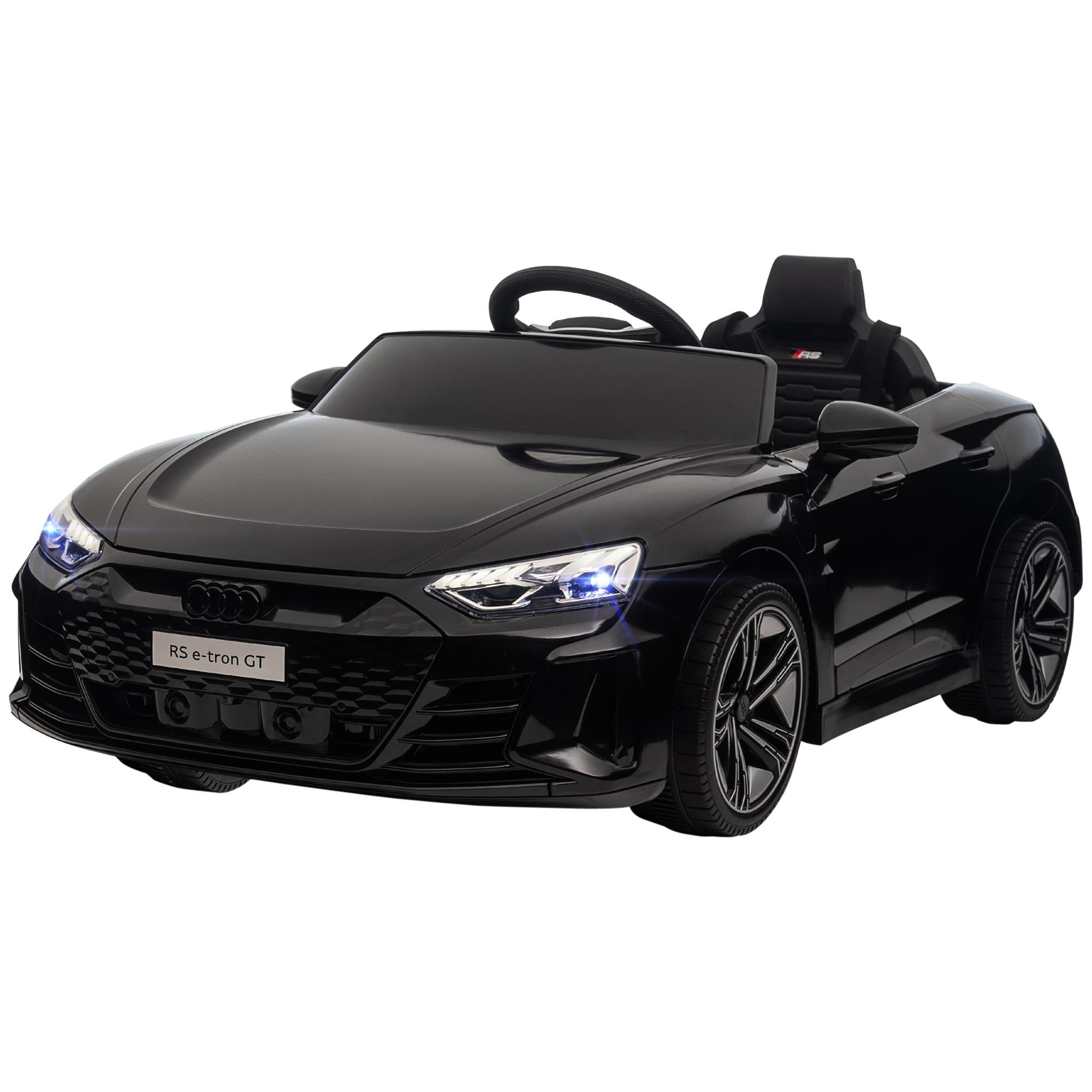 Black Dual Motor Electric Car with Parent Remote Control