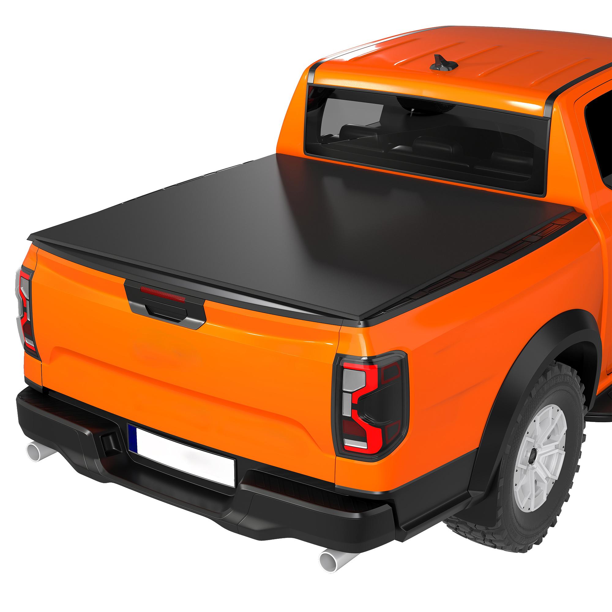 72 Inch Soft Tonneau Cover, Tri-Fold, 5.8 ft Bed