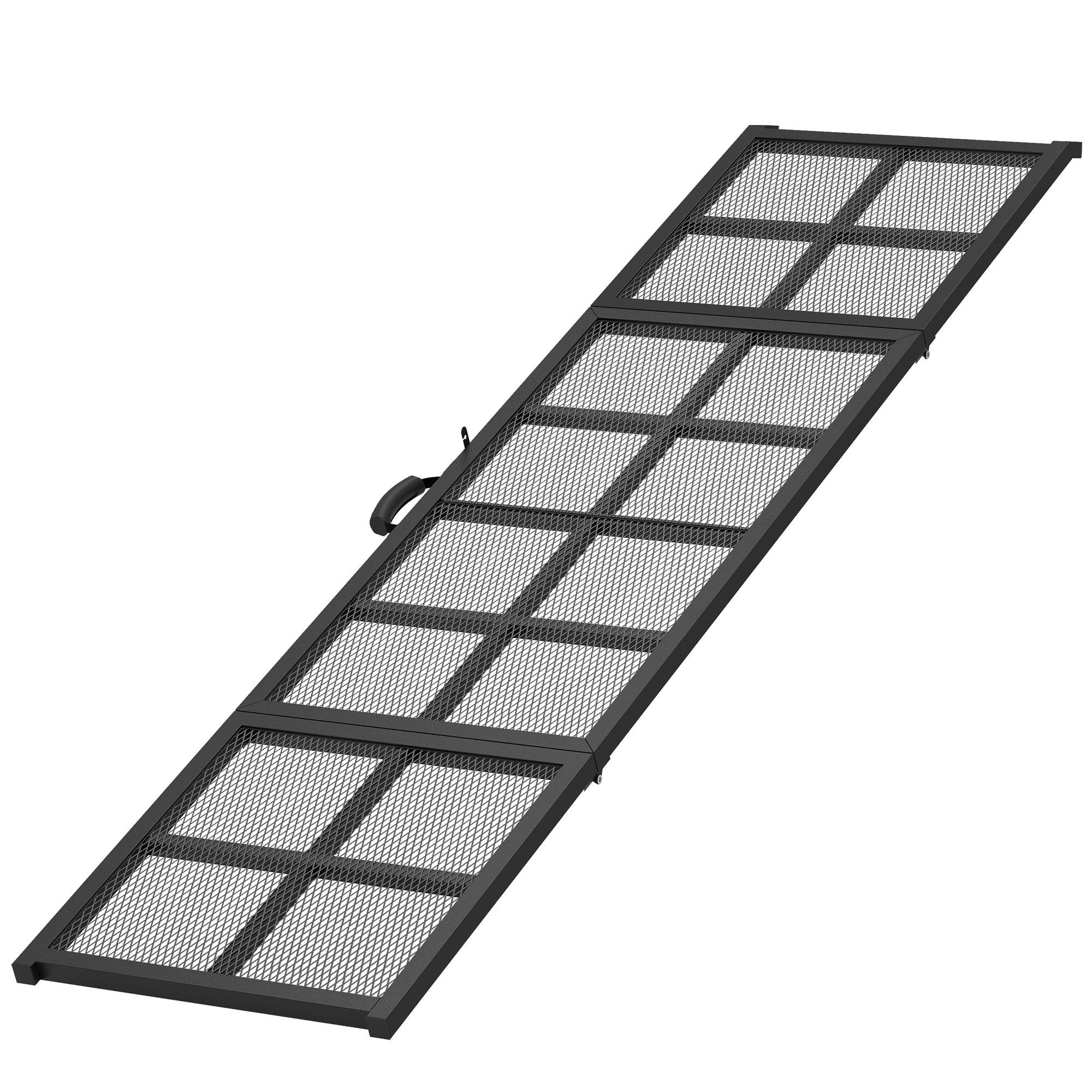 75.2 inch steel dog ramp, folding vehicle access