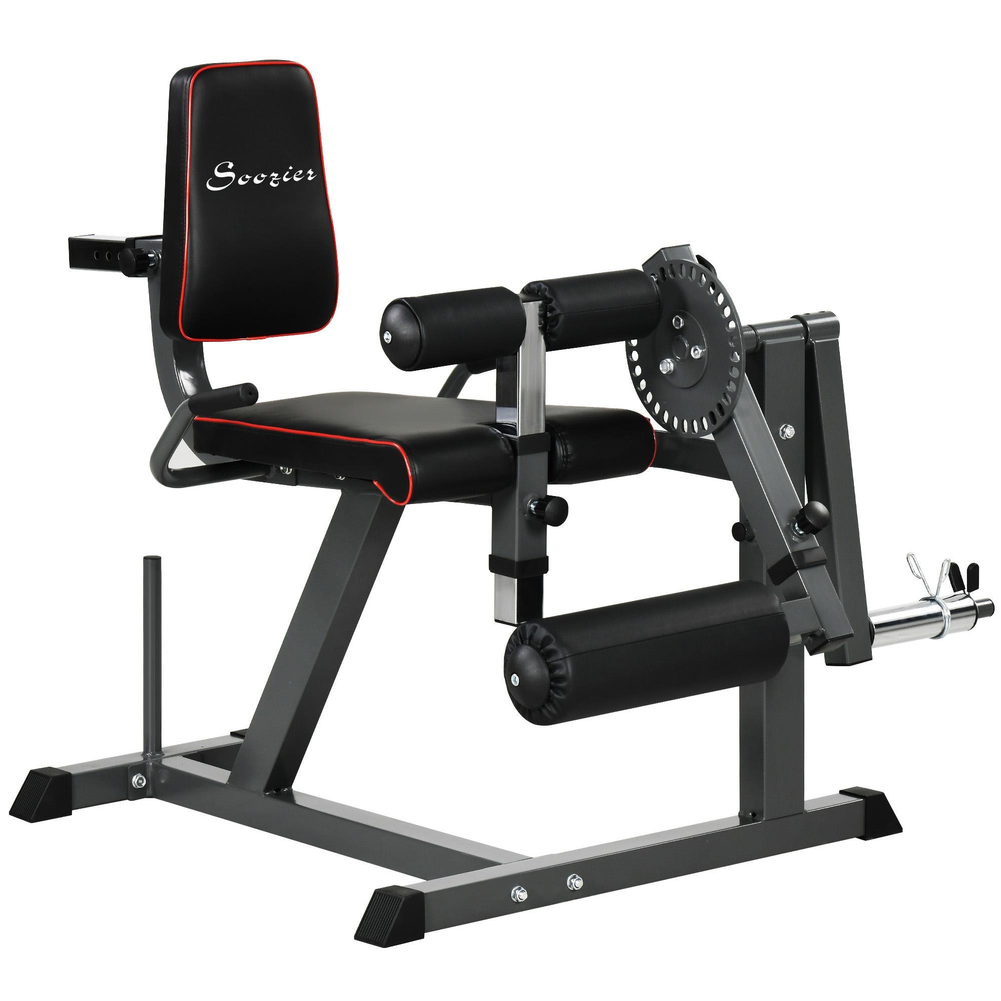 Black Steel Leg Machine with Adjustable Backrest