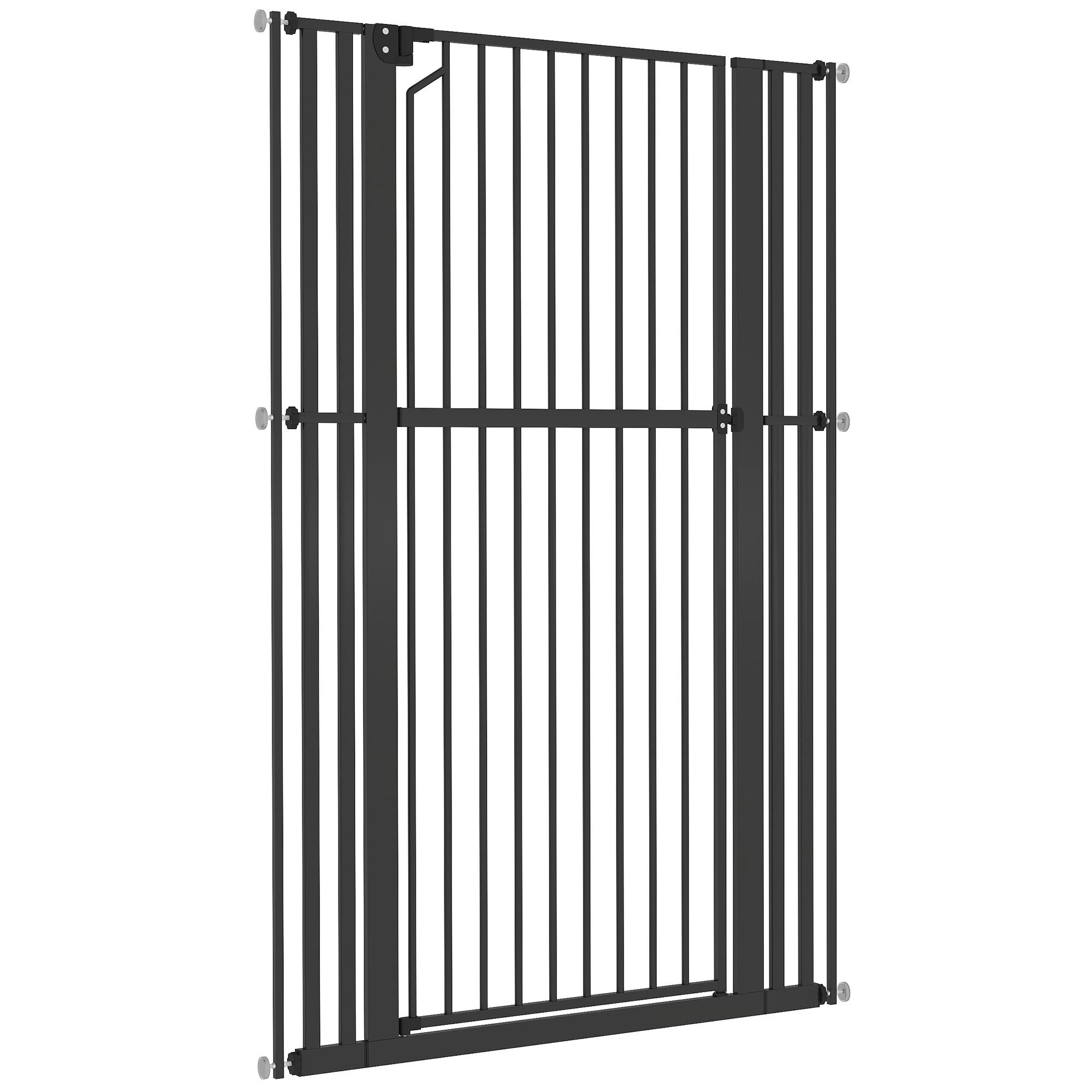 63 inch steel pet gate, extra tall 30-41 in.