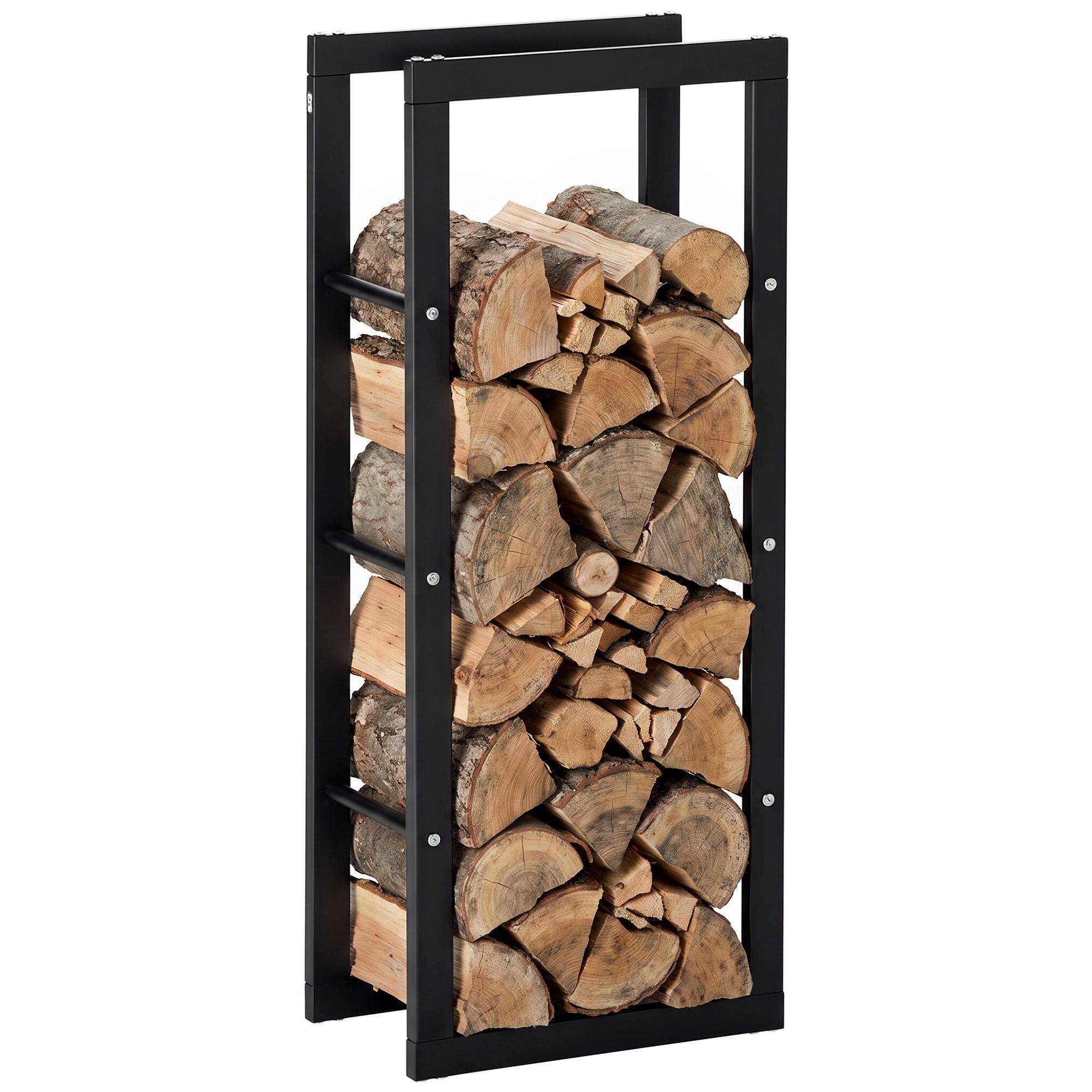 15.7 Inch Firewood Storage Rack with 220 lb Capacity