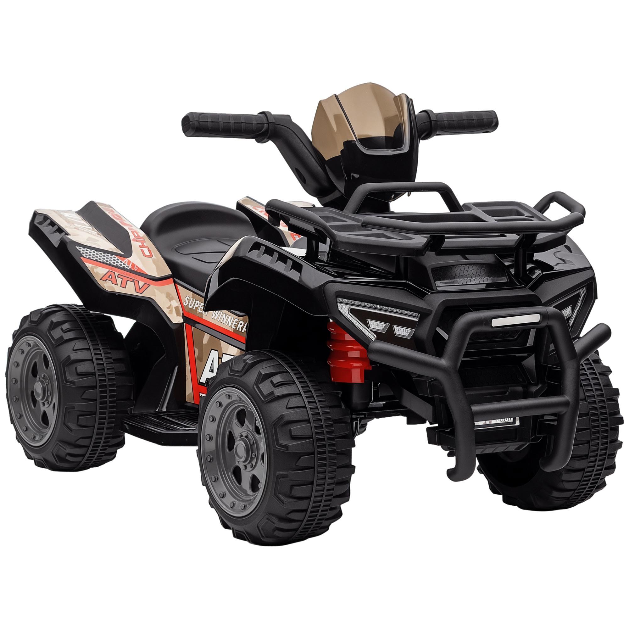 Black Toddler Electric ATV with Handlebar Forward Control