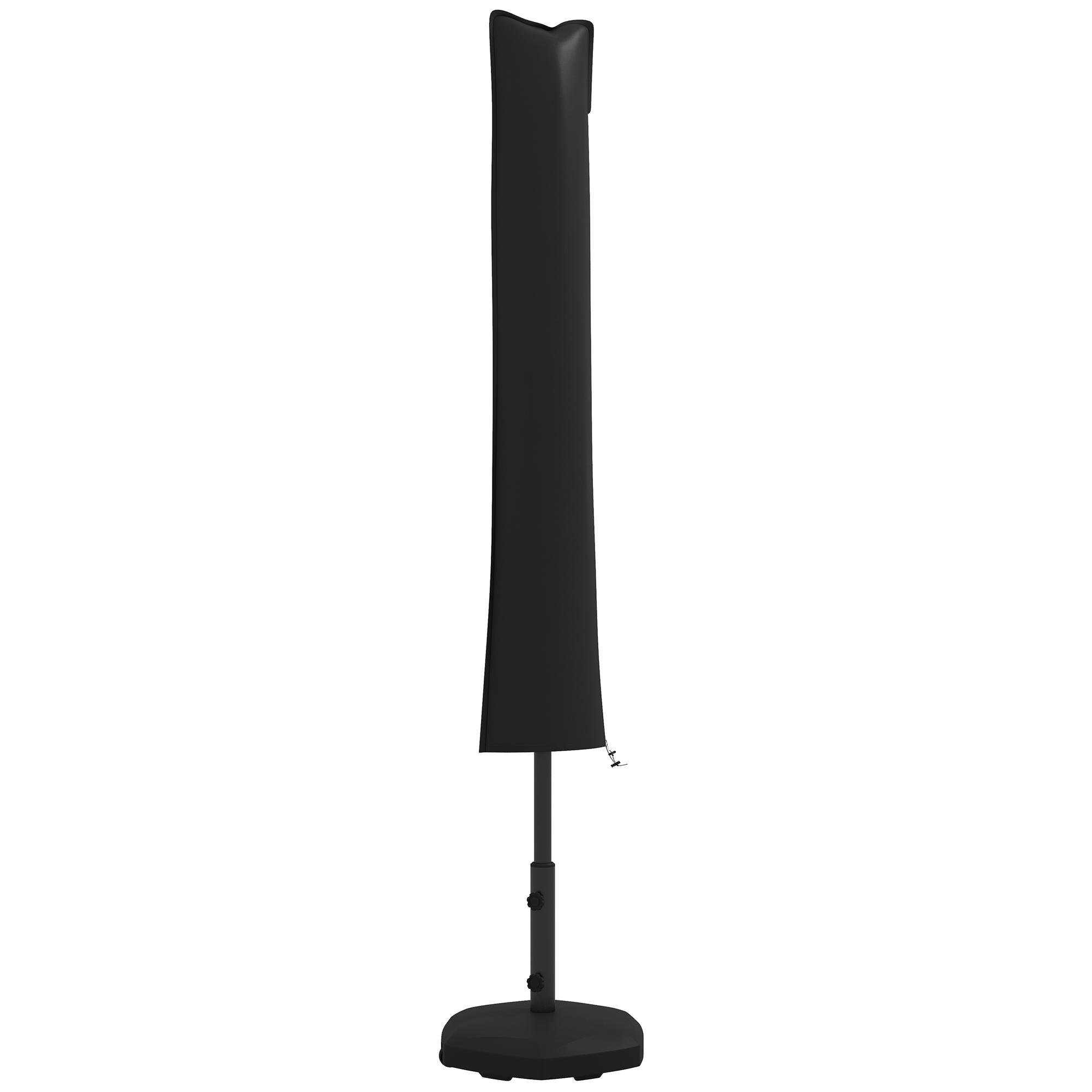 Black 420D Umbrella Cover with Zipper, 70.1 in